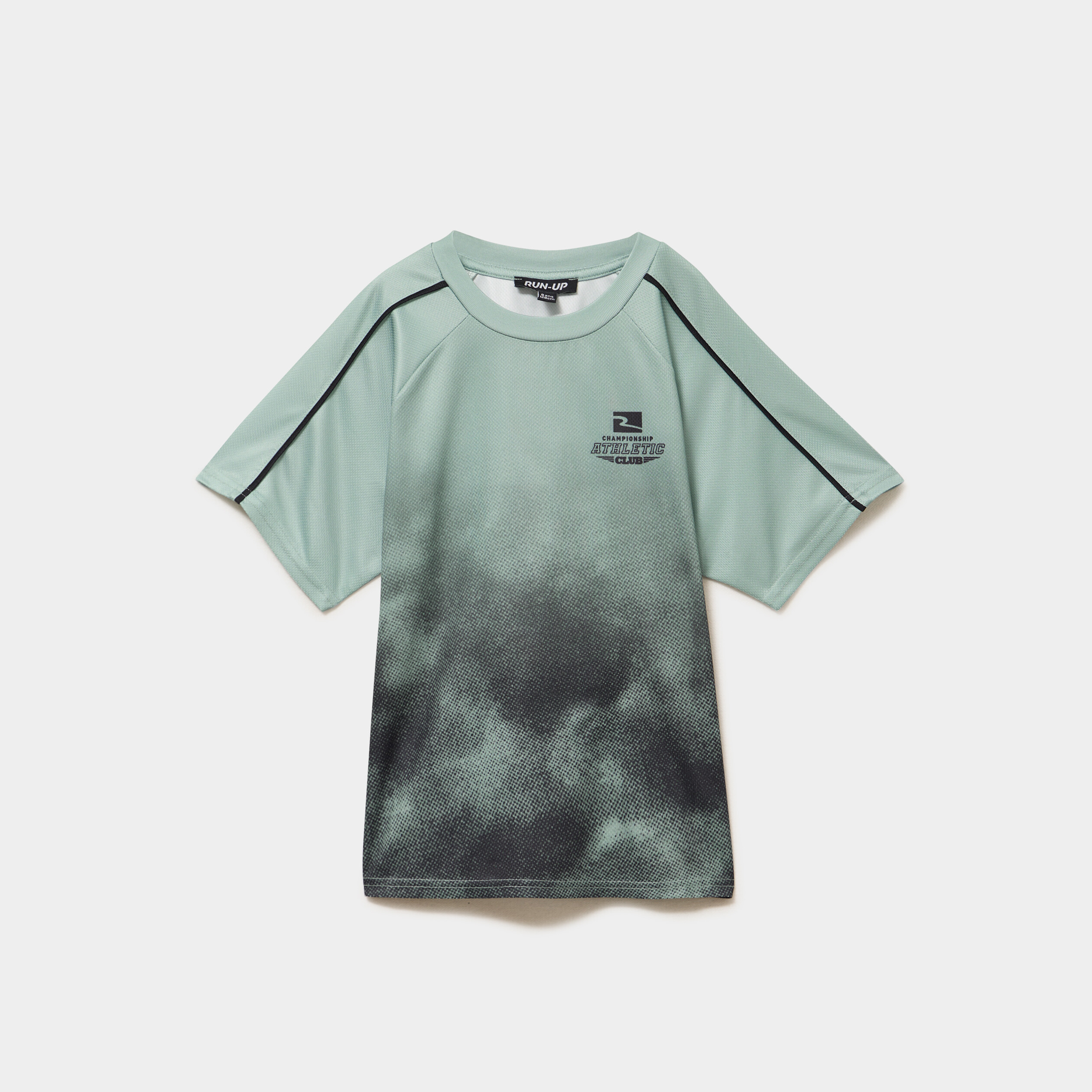 T-shirt de sport relax &agrave; manches courtes vert kaki gar&ccedil;on