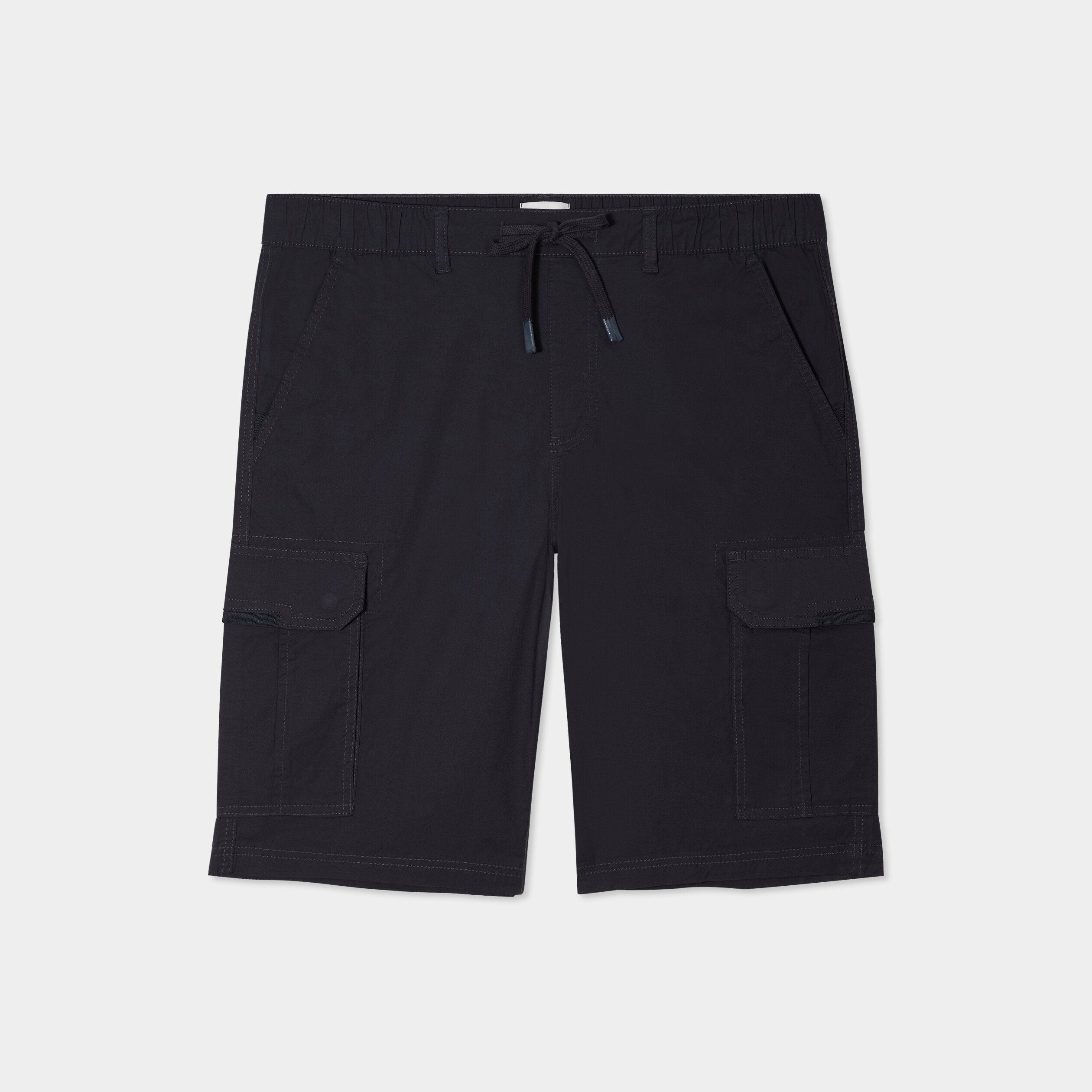 bermuda cargo droit coton majoritaire gris fonce homme Bermuda cargo droit coton majoritaire gris foncé homme