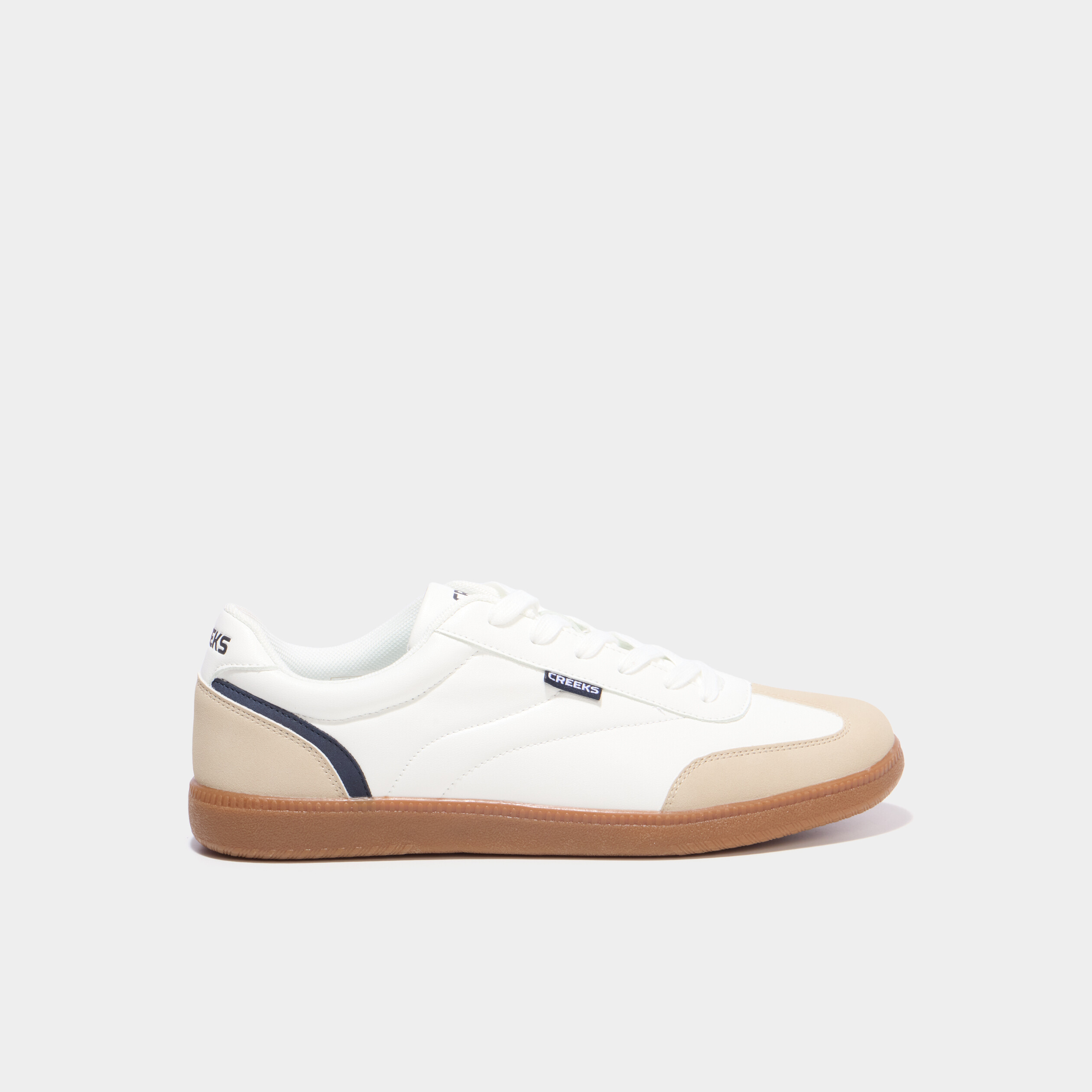 Tennis basses &agrave; lacets blanc homme