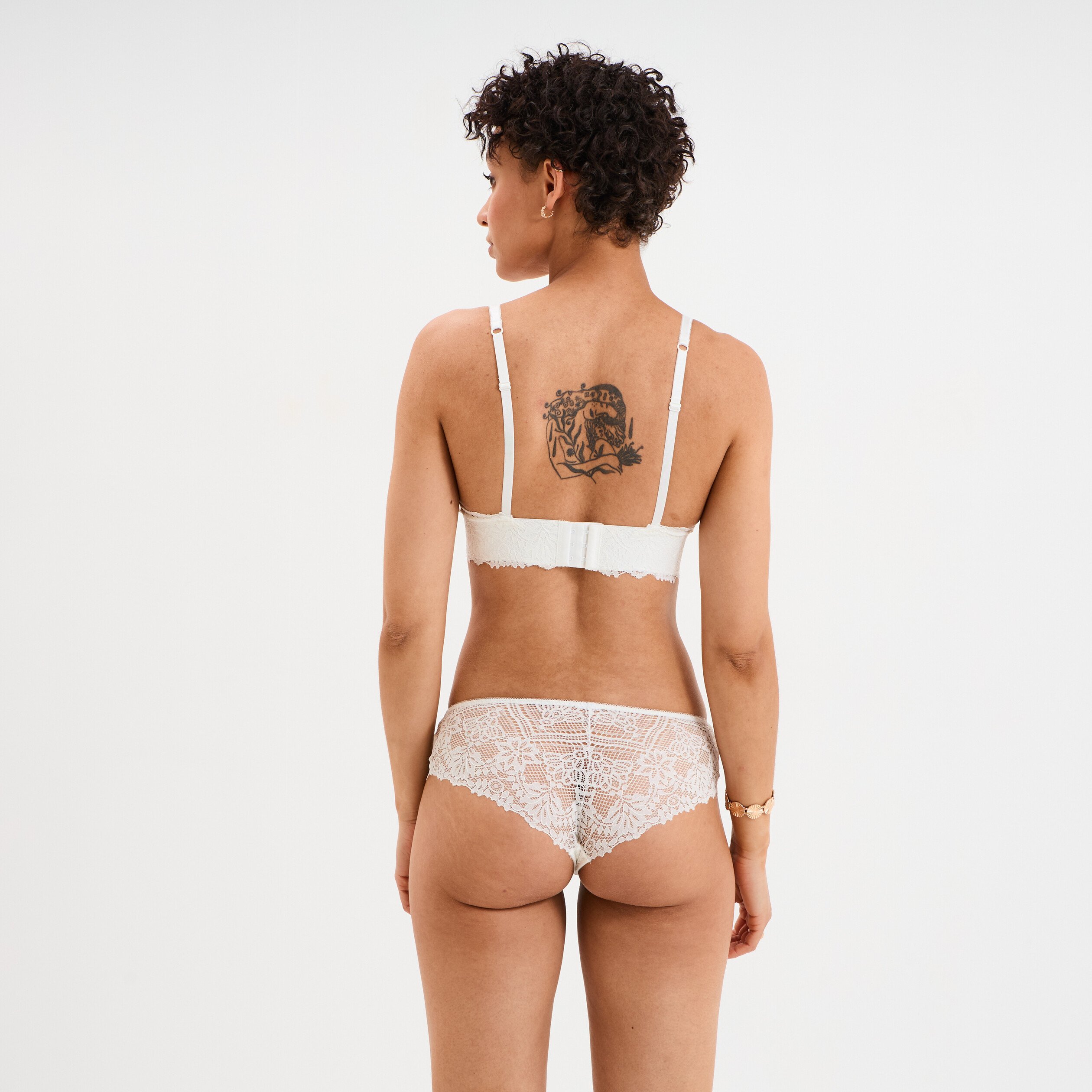 soutien gorge triangle padde blanc femme Soutien-gorge triangle paddé blanc femme