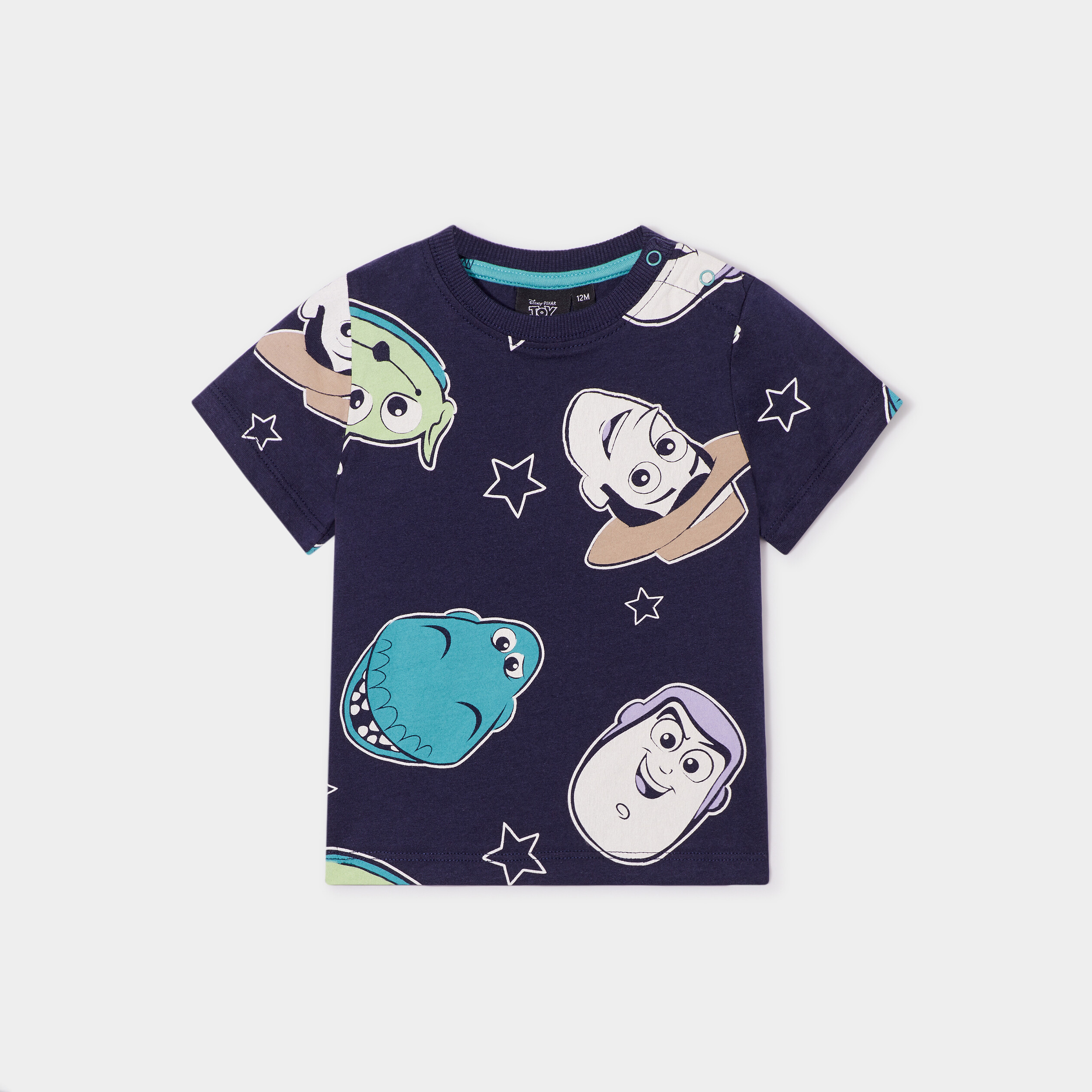 t shirt manches courtes coton toy story bleu marine bebeg T-shirt manches courtes coton Toy Story bleu marine bébé garçon