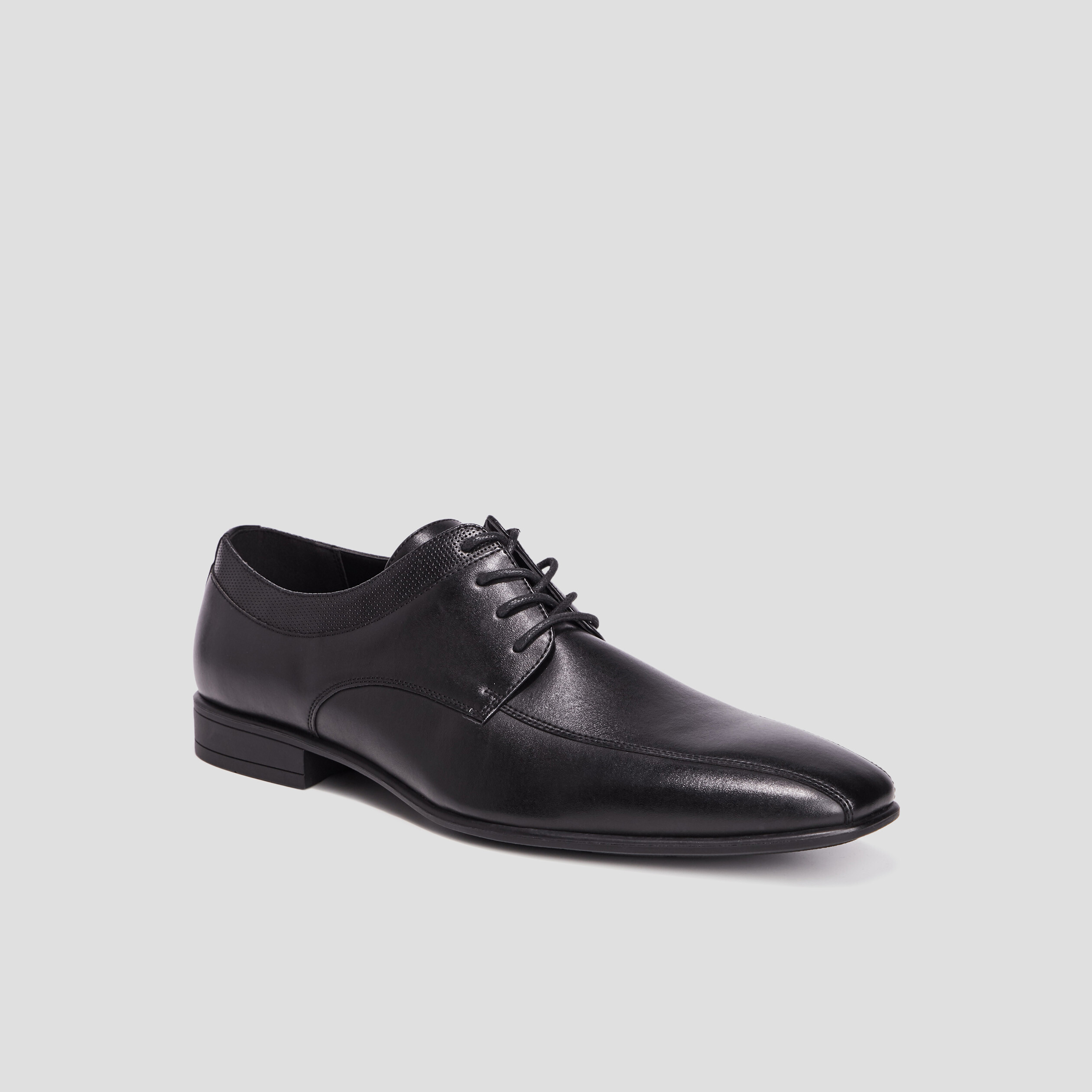 Derbies à bouts carrés noir homme