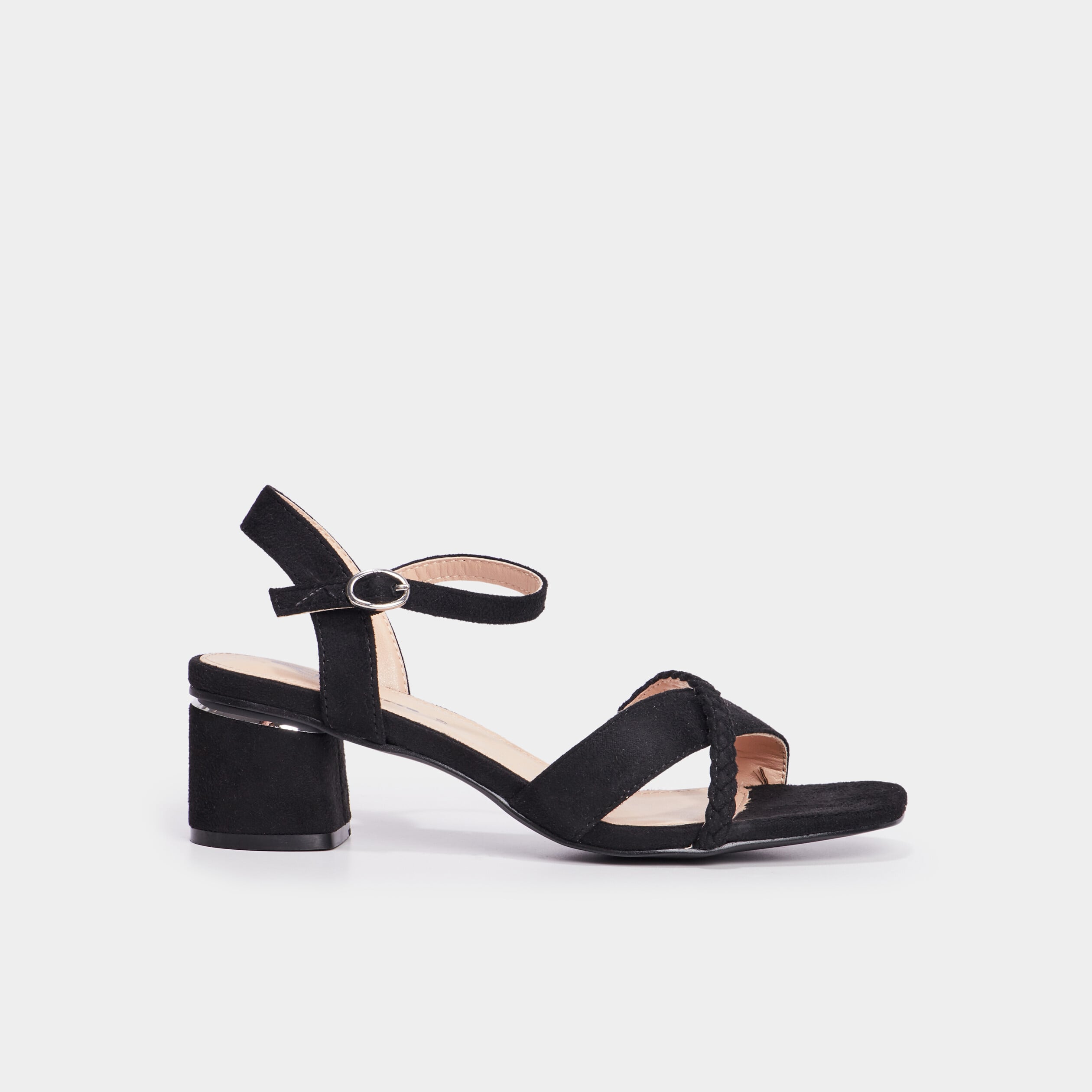 Sandales &agrave; talons Mosquitos noir femme