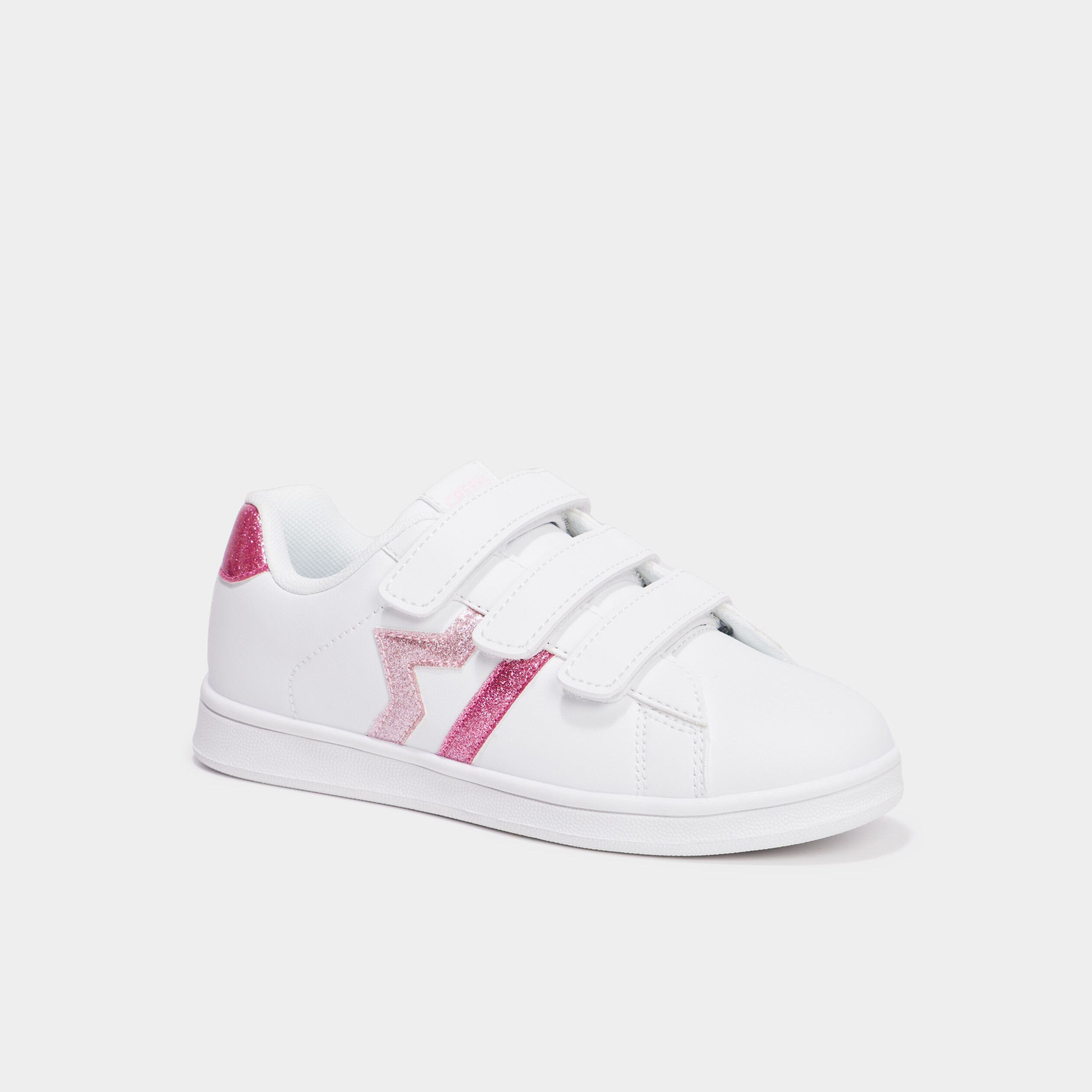 tennis basses a scratchs paillettes rose fille Tennis basses à scratchs paillettes rose fille