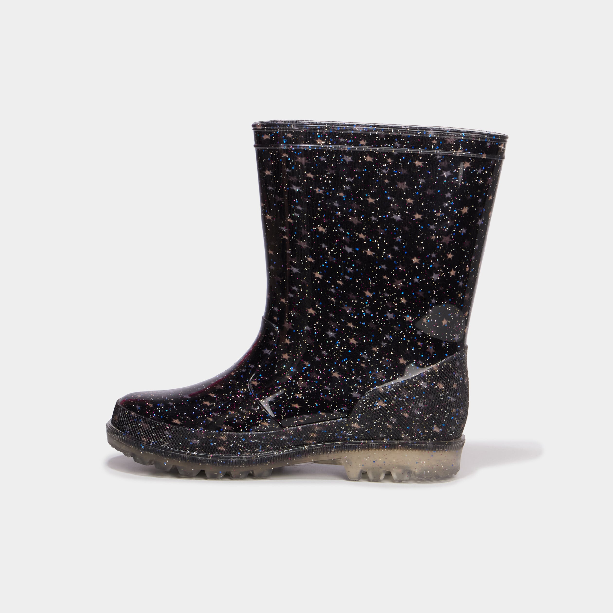 Bottes de pluie &agrave; paillettes multicolore fille