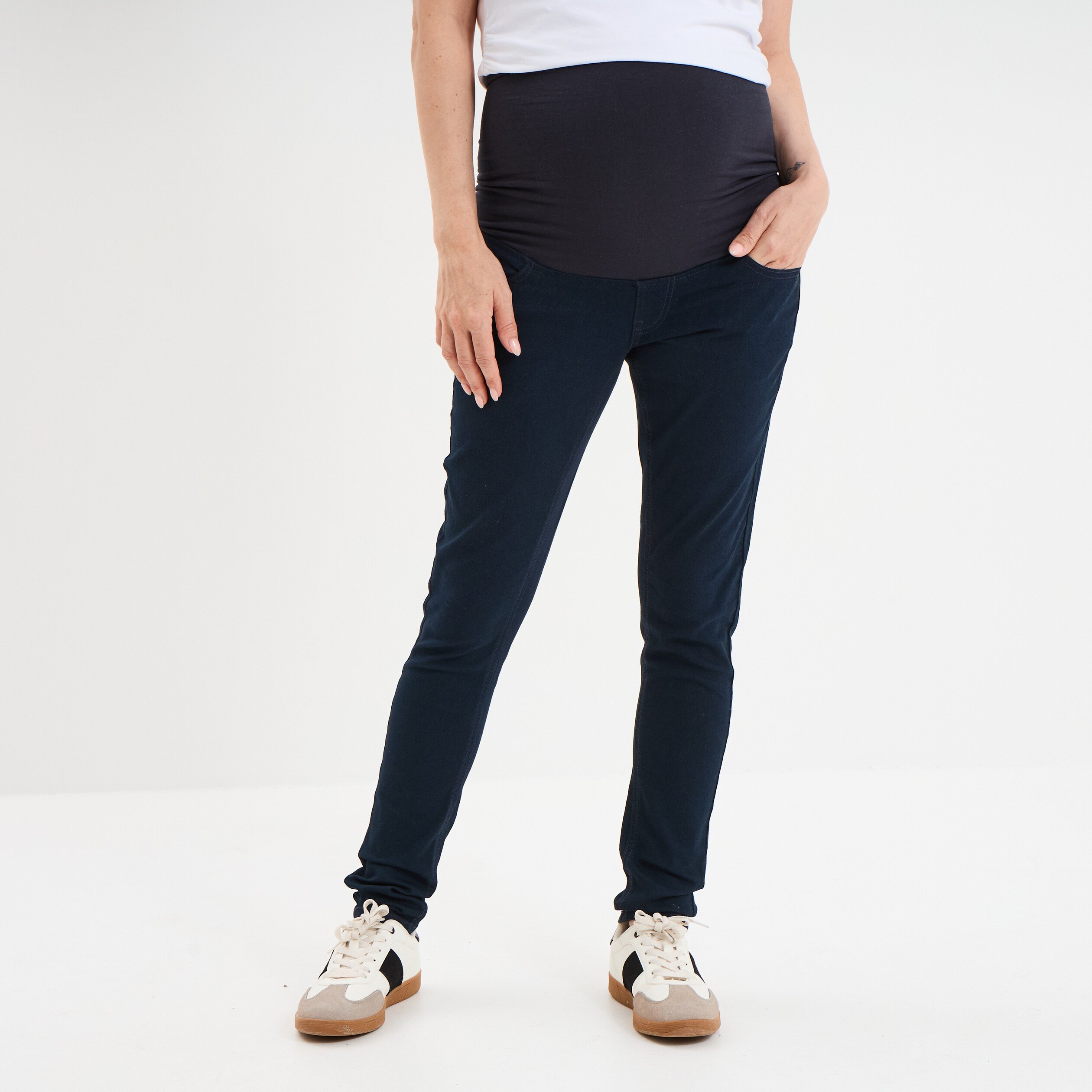 jegging grossesse confort avec bandeau denim blue black femmemater Jegging grossesse confort avec bandeau denim blue black femme maternité