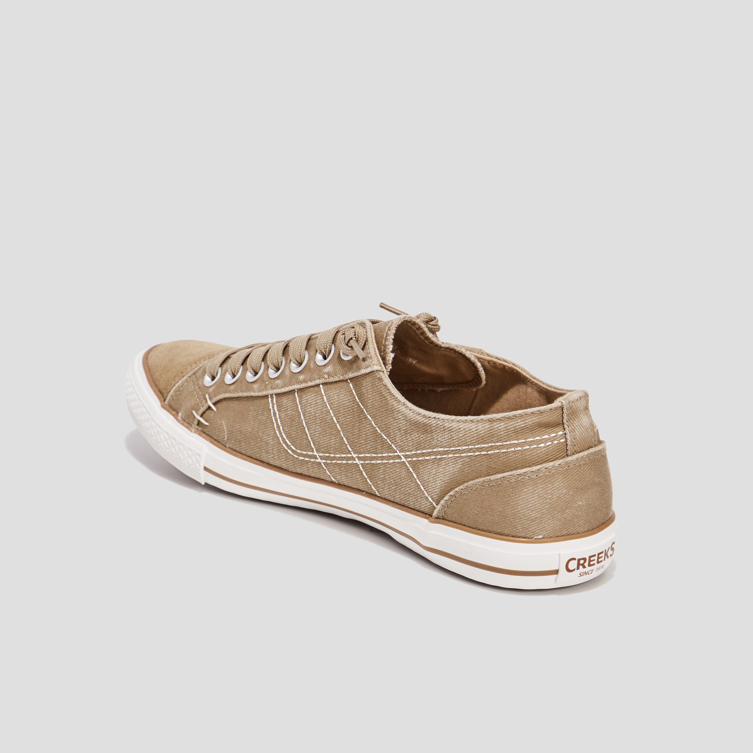 Tennis en toile à lacets Creeks sable homme