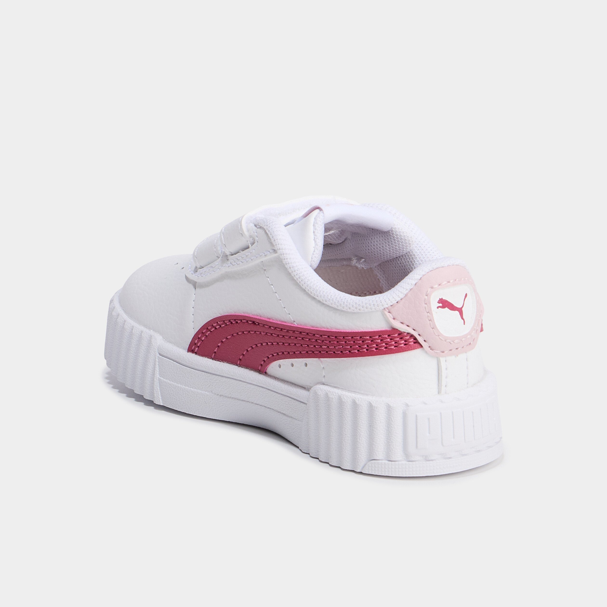 tennis basses a scratchs puma carina blanc bebef Tennis basses à scratchs Puma Carina blanc bébé fille