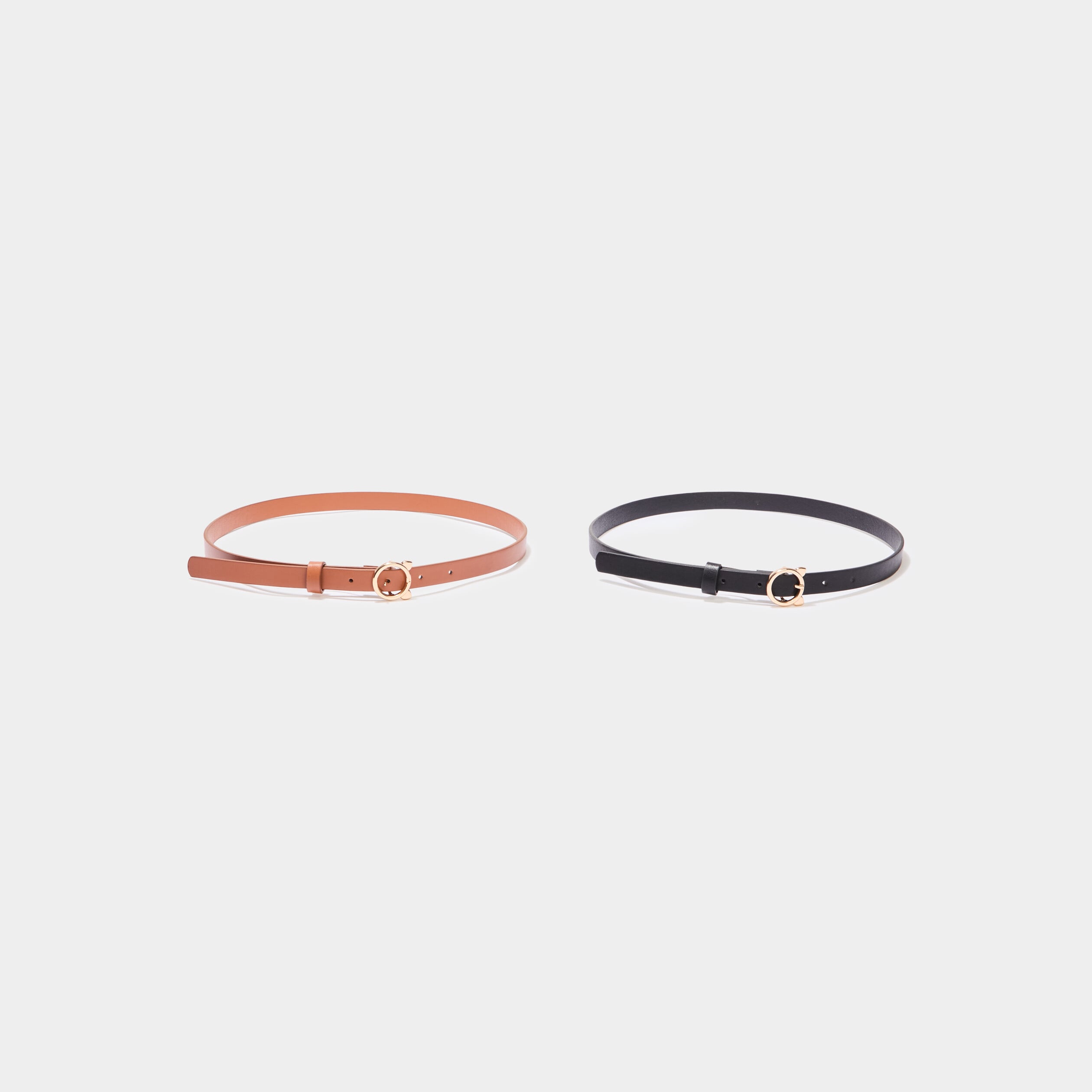 Lot 2 ceintures fines multicolore fille