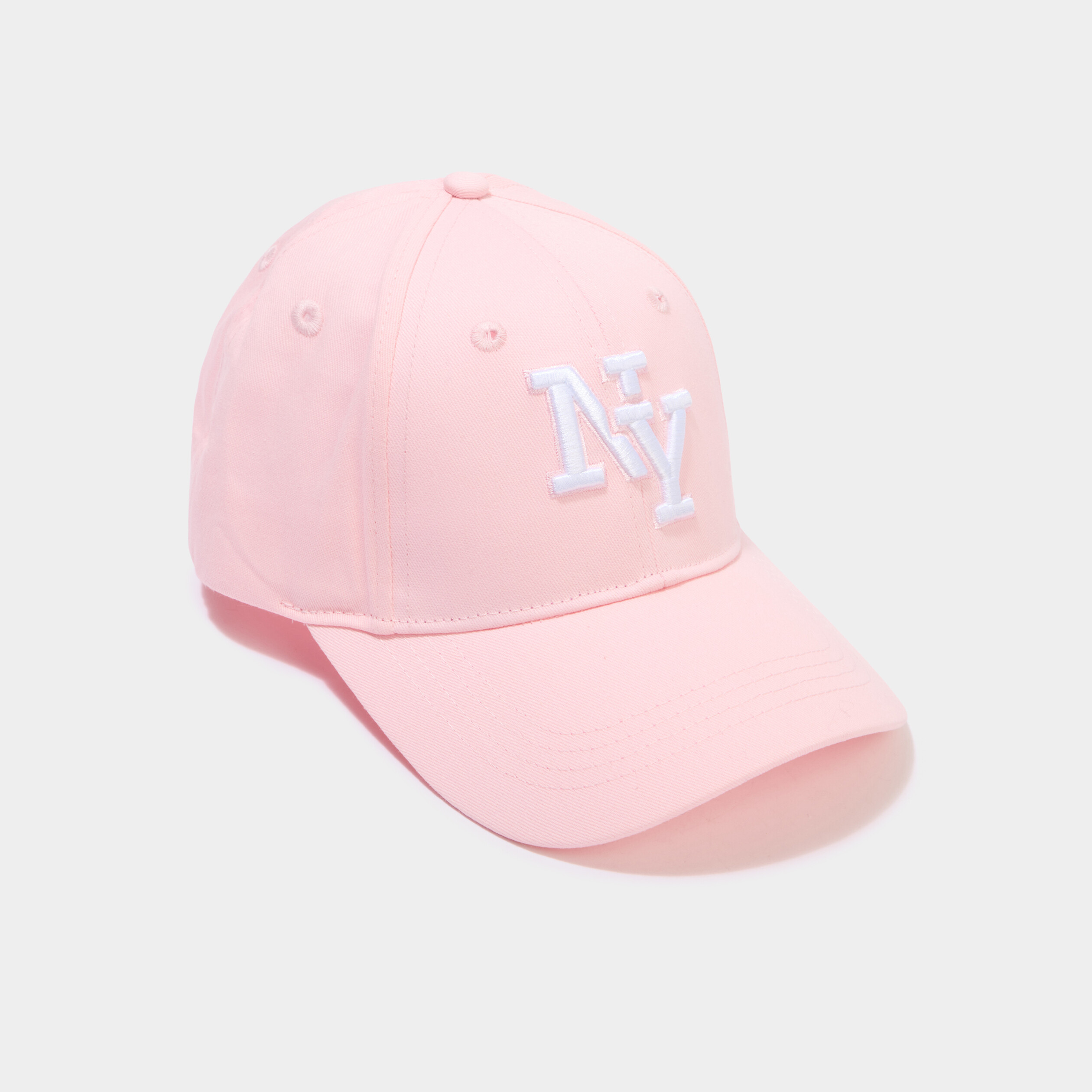 Casquette brod&eacute;e coton rose fille