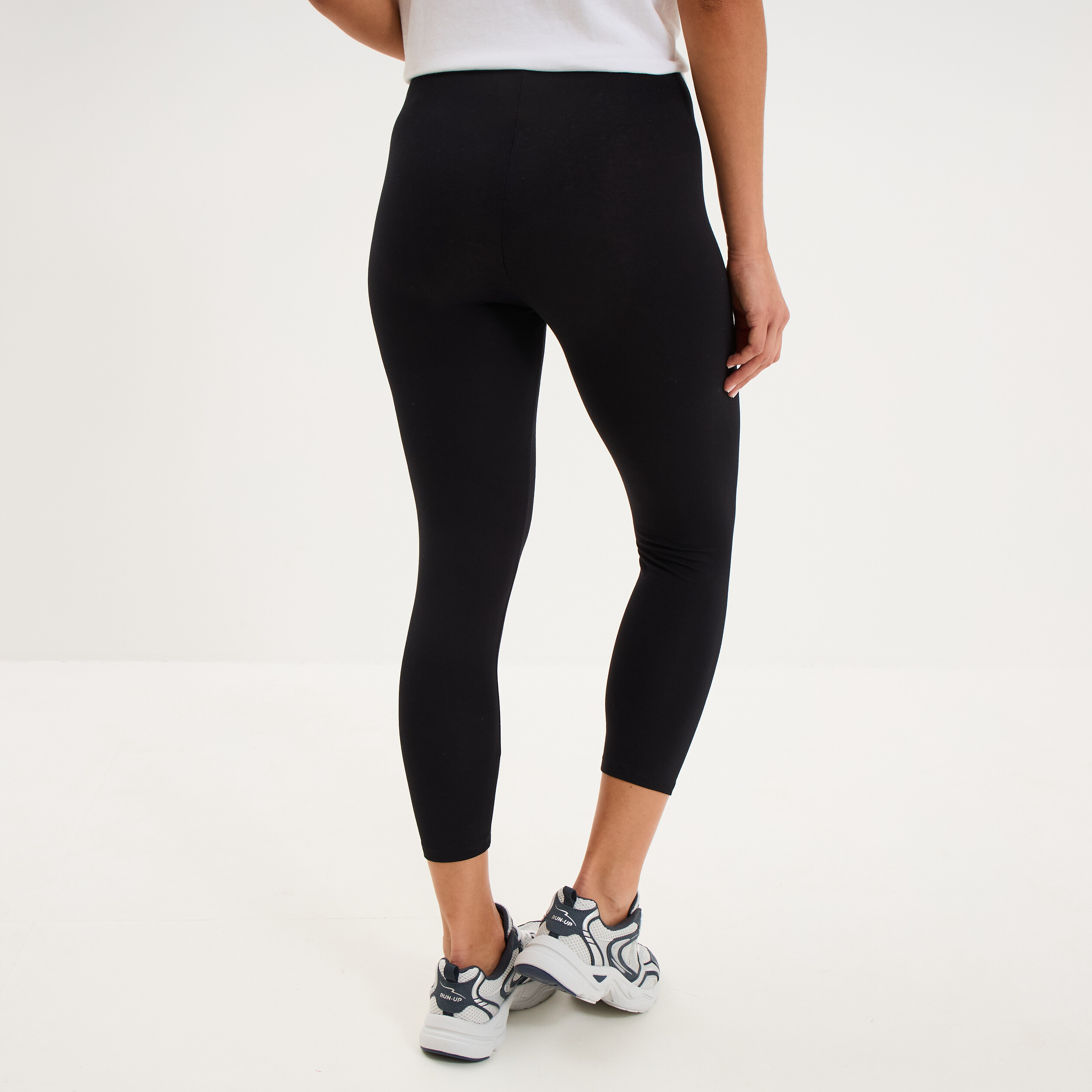 Legging &eacute;lastiqu&eacute; 7/8&egrave;me noir femme