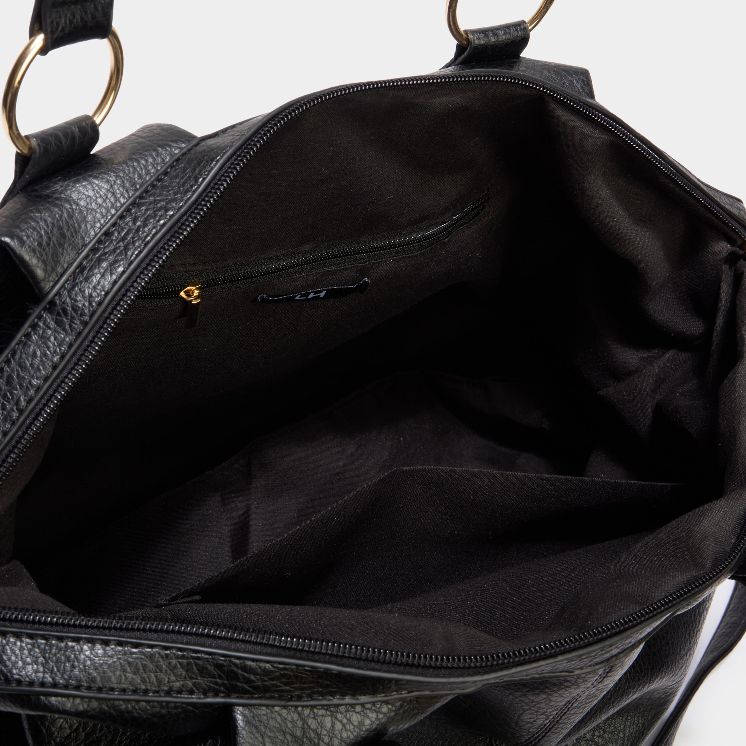 Sac &agrave; main avec bandouli&egrave;re amovible noir femme