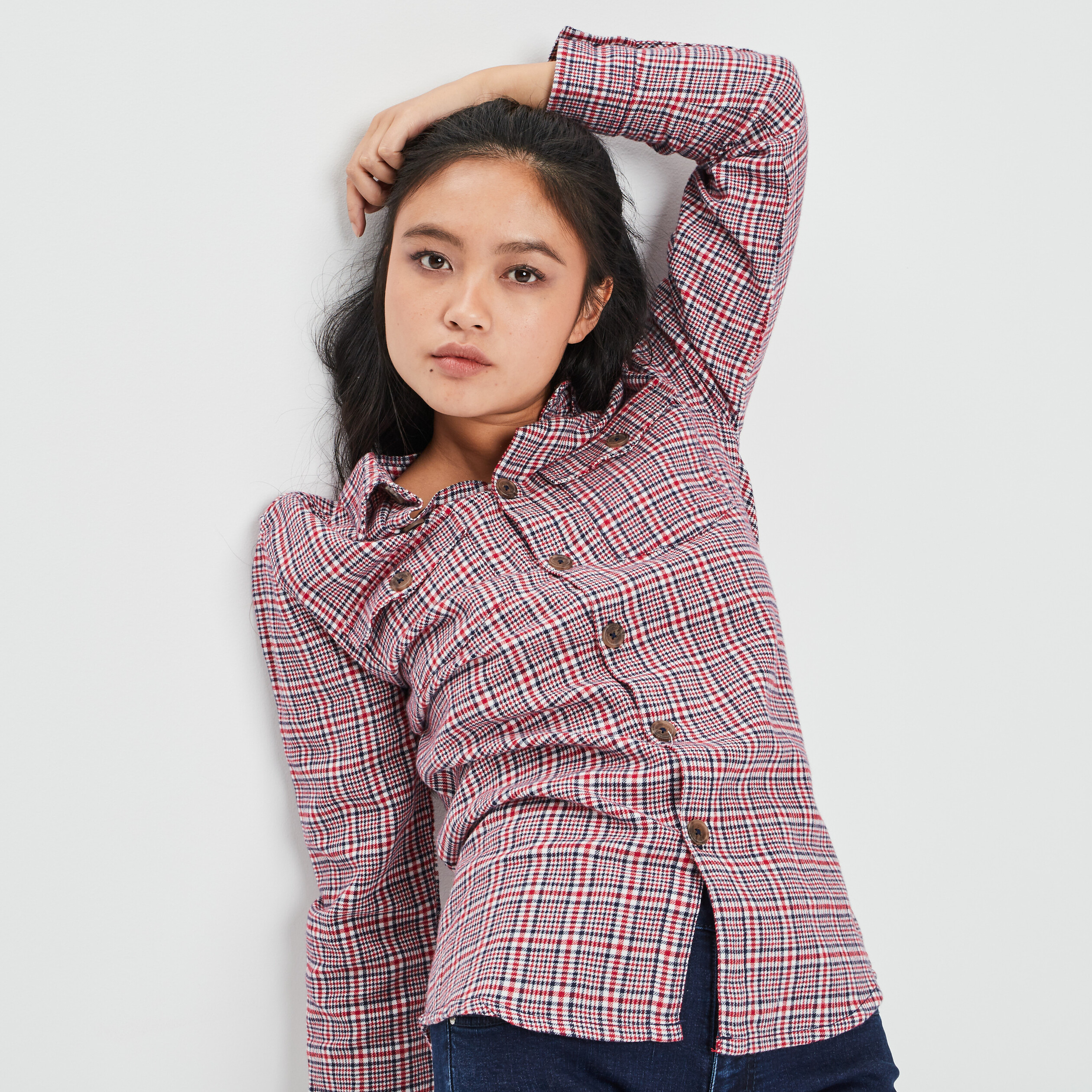 Chemise hotsell rouge fille