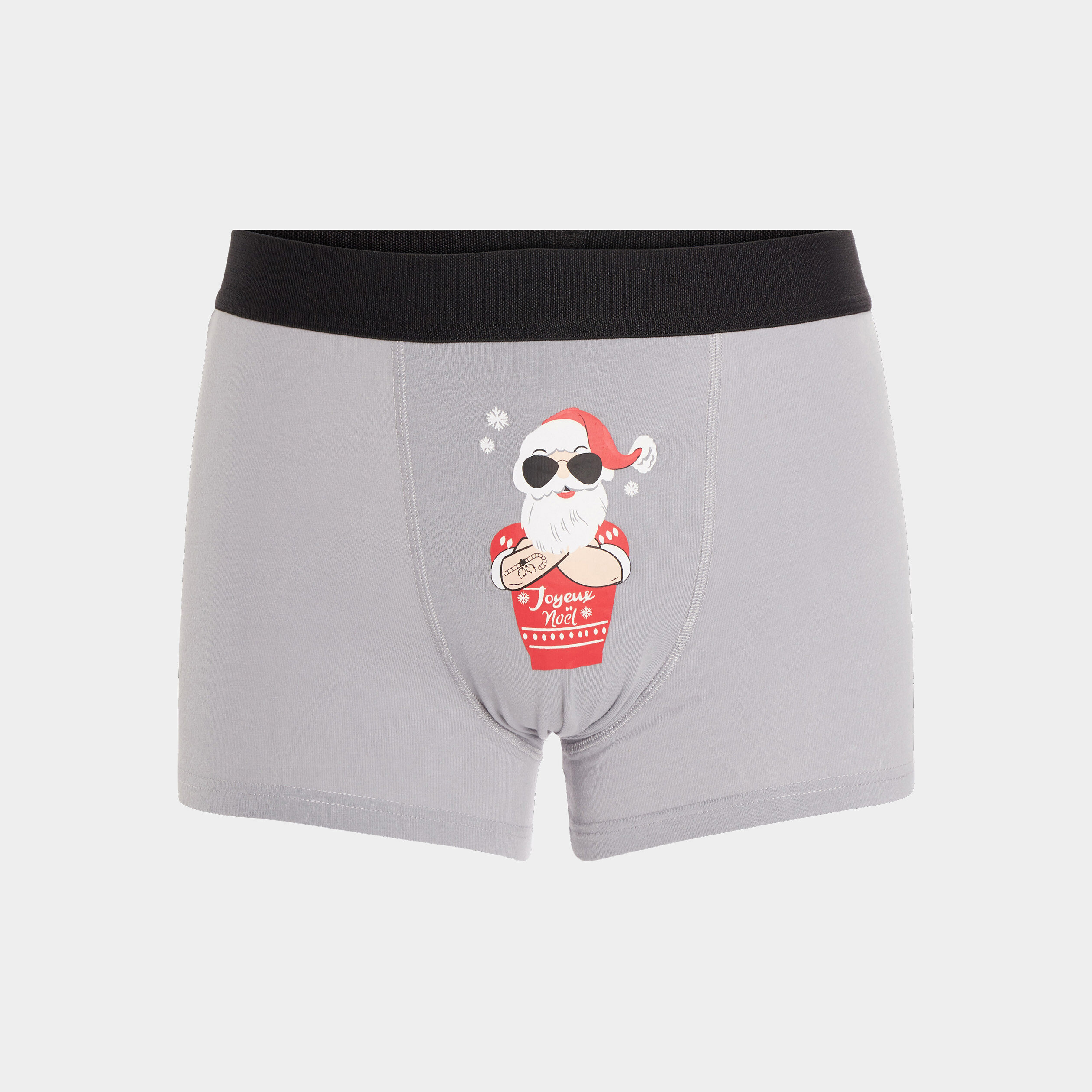 Boxer de Noël gris homme