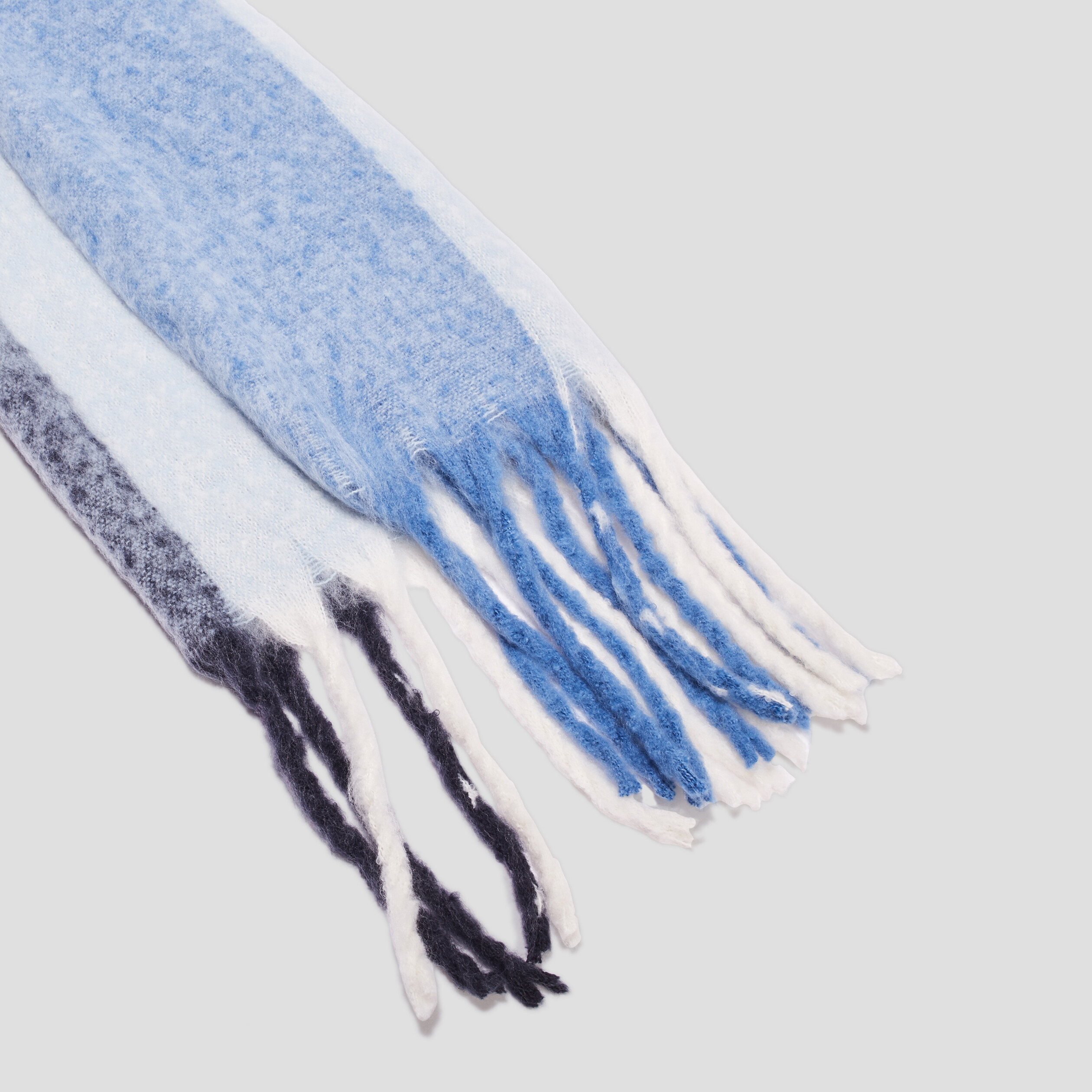 Écharpe bleu femme
