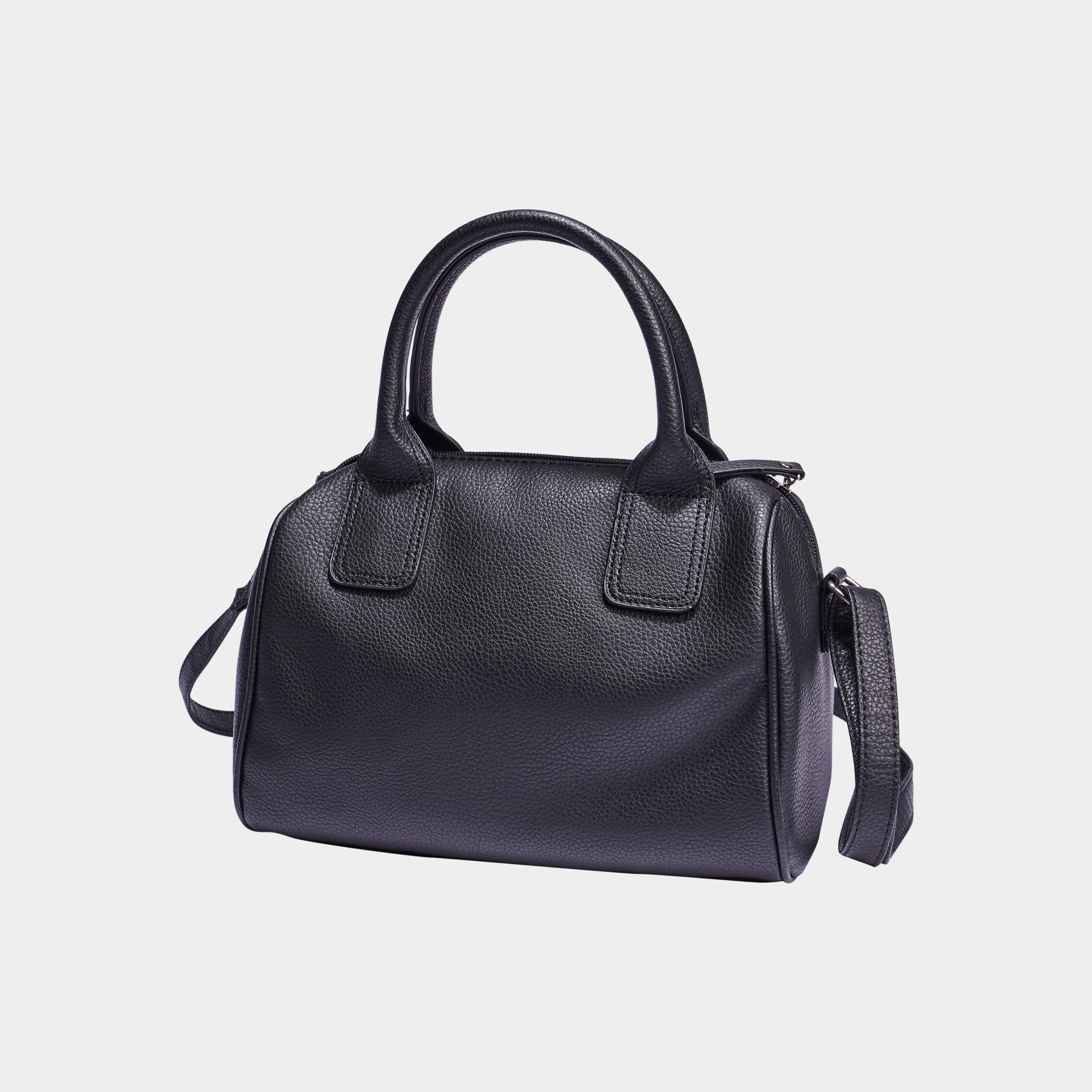 Sac bowling en bandoulière noir femme