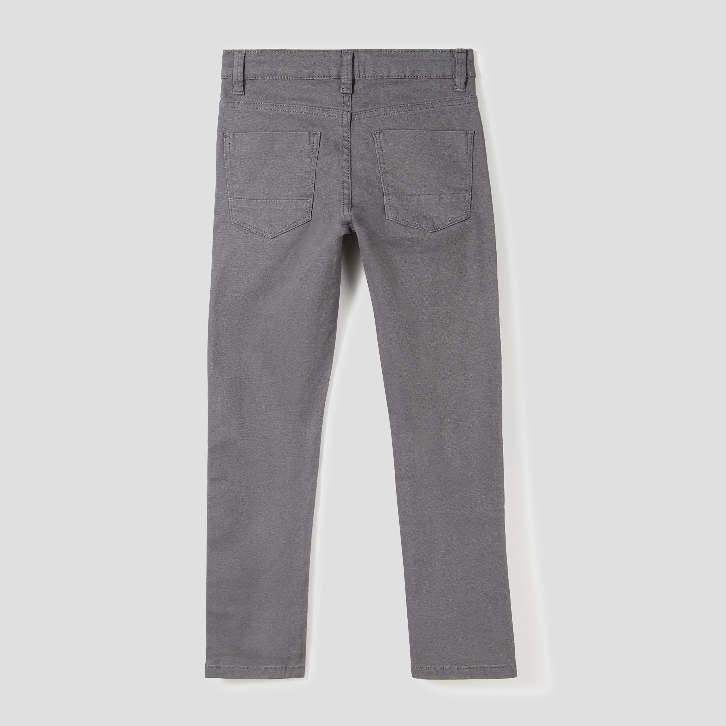 Pantalon slim stretch gris fonc&eacute; gar&ccedil;on