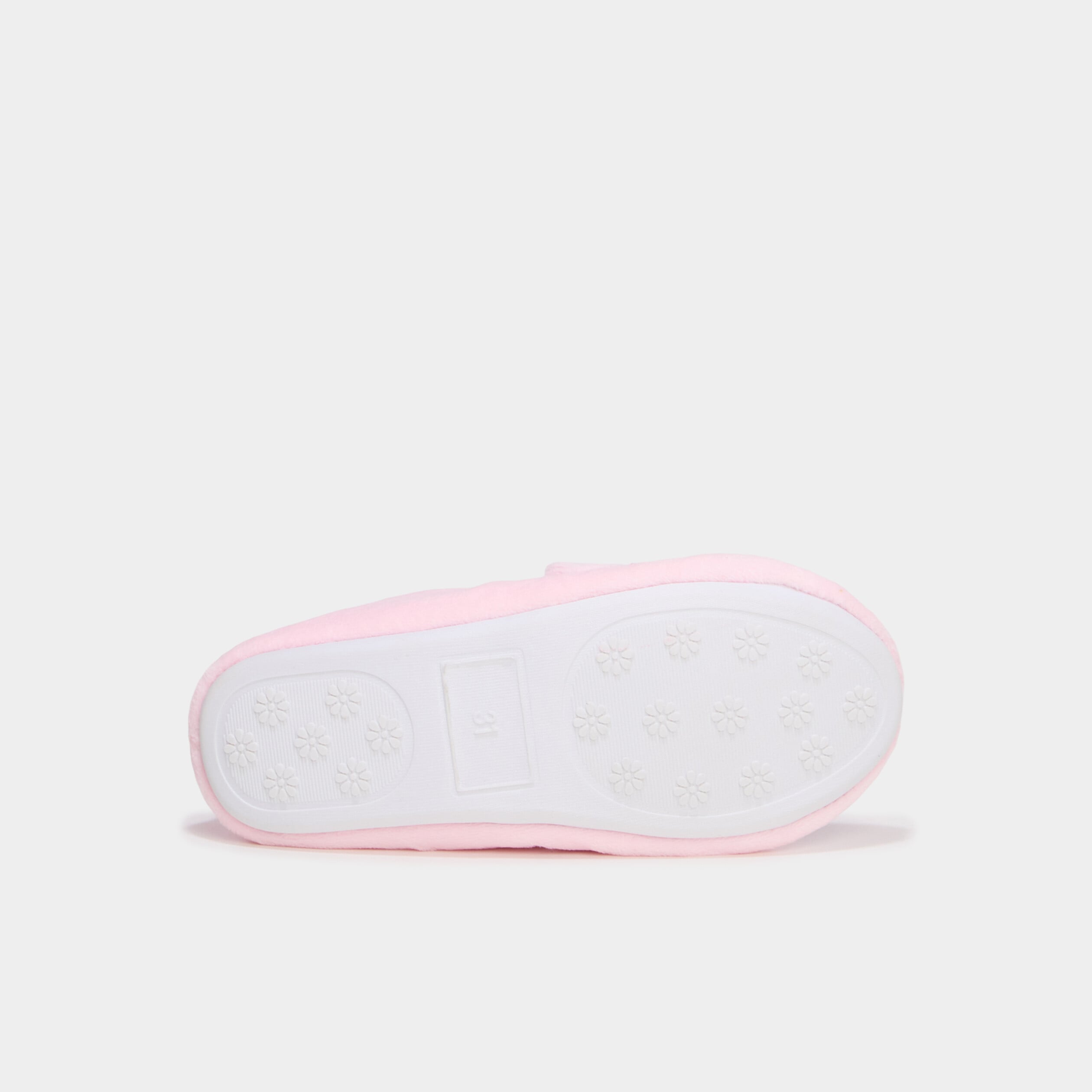 Chaussons ballerines effet velours rose fille