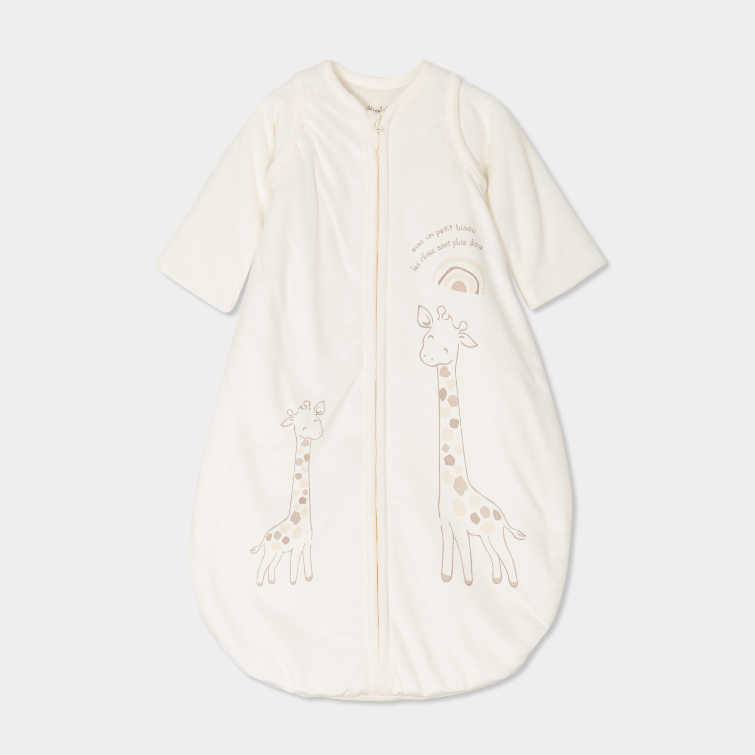 gigoteuse manches amovibles tog 3 blanc bebe Gigoteuse manches amovibles TOG 3 blanc bébé