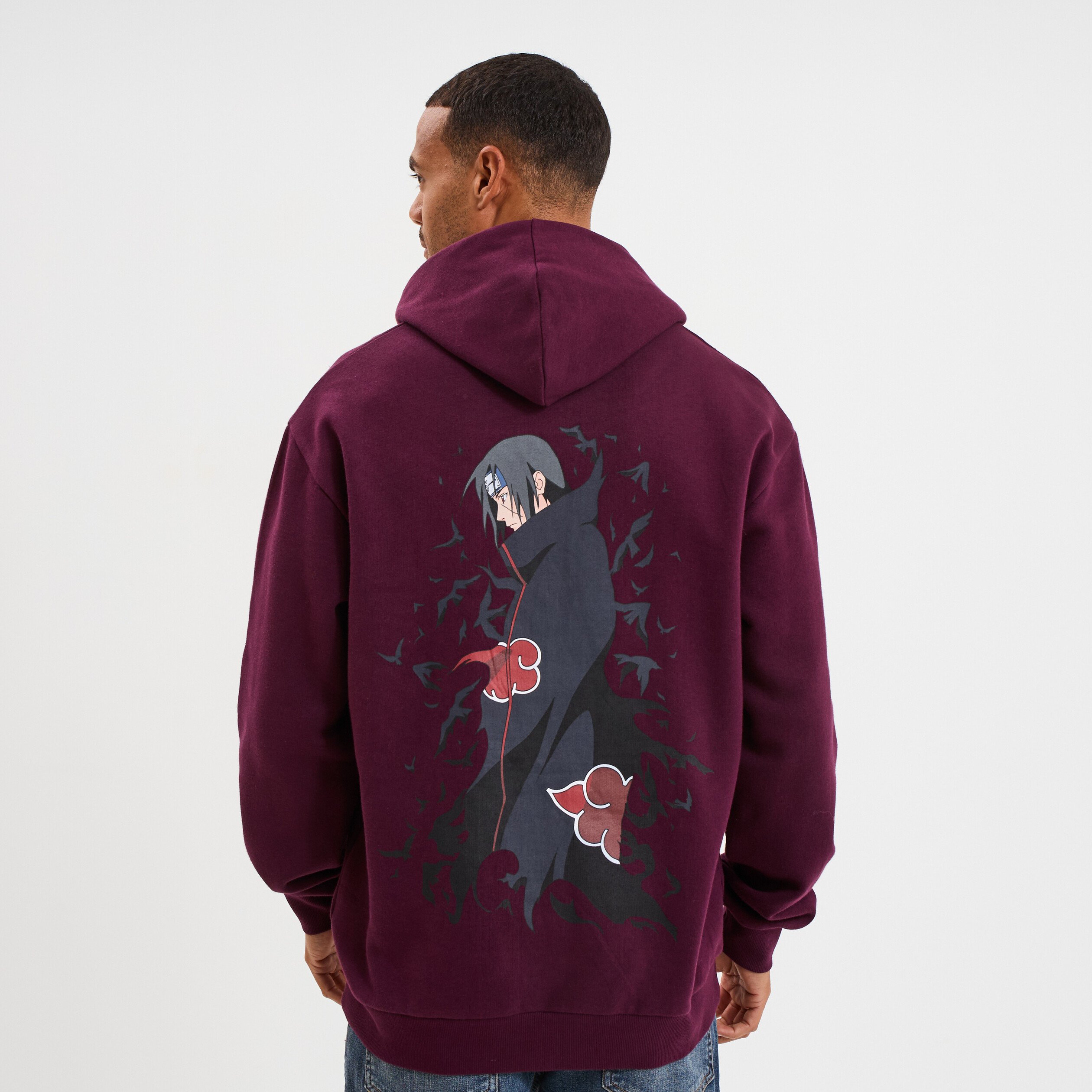 sweat hoodie 1 poche naruto itachi prune homme Sweat hoodie 1 poche Naruto Itachi prune homme