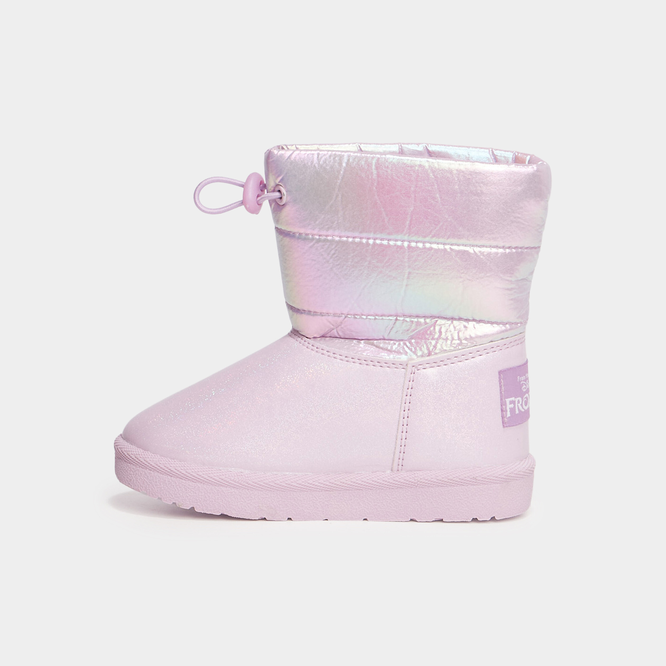 Bottines fourr&eacute;es Reine des neiges violet fille