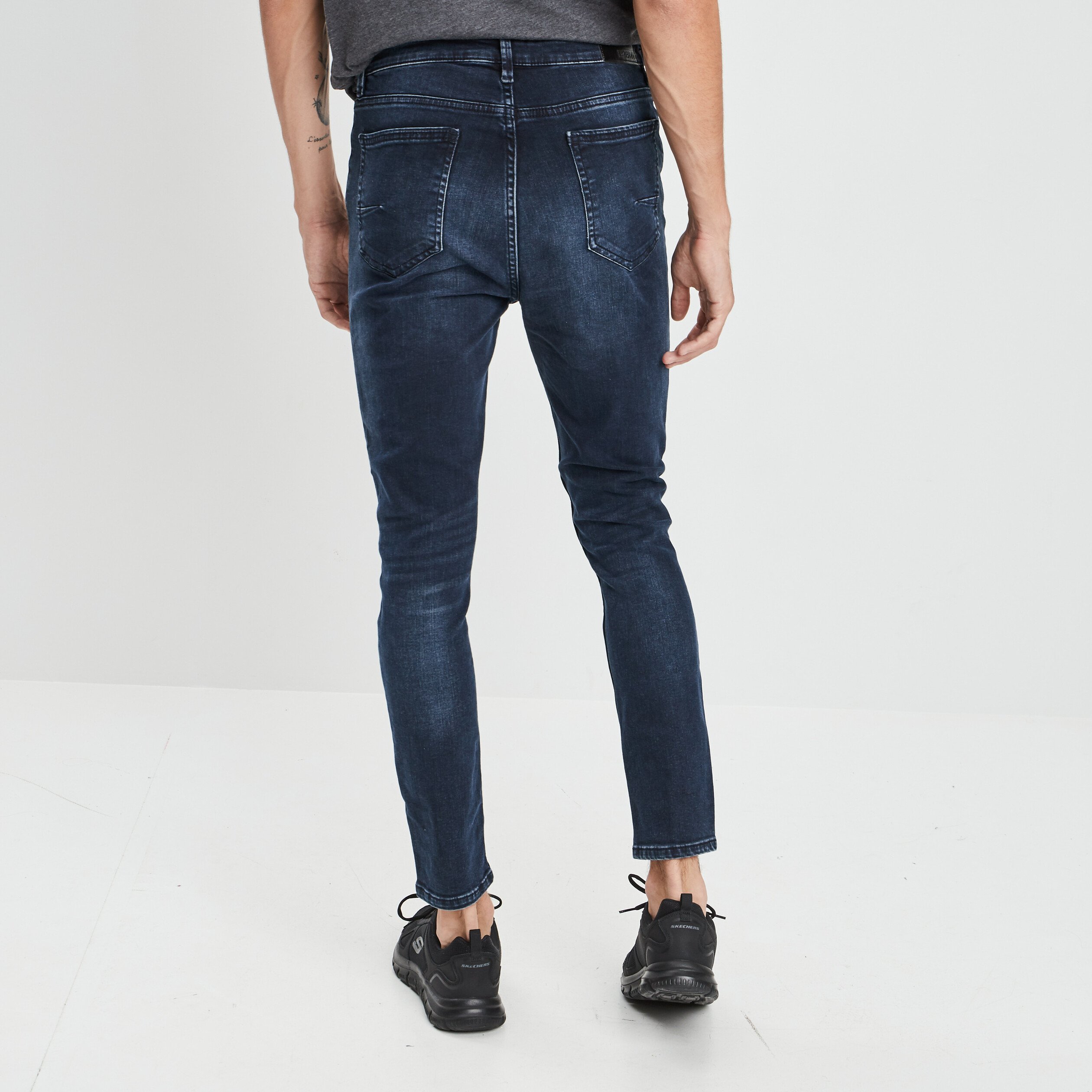 jeans skinny denim blue black homme Jeans skinny denim blue black homme
