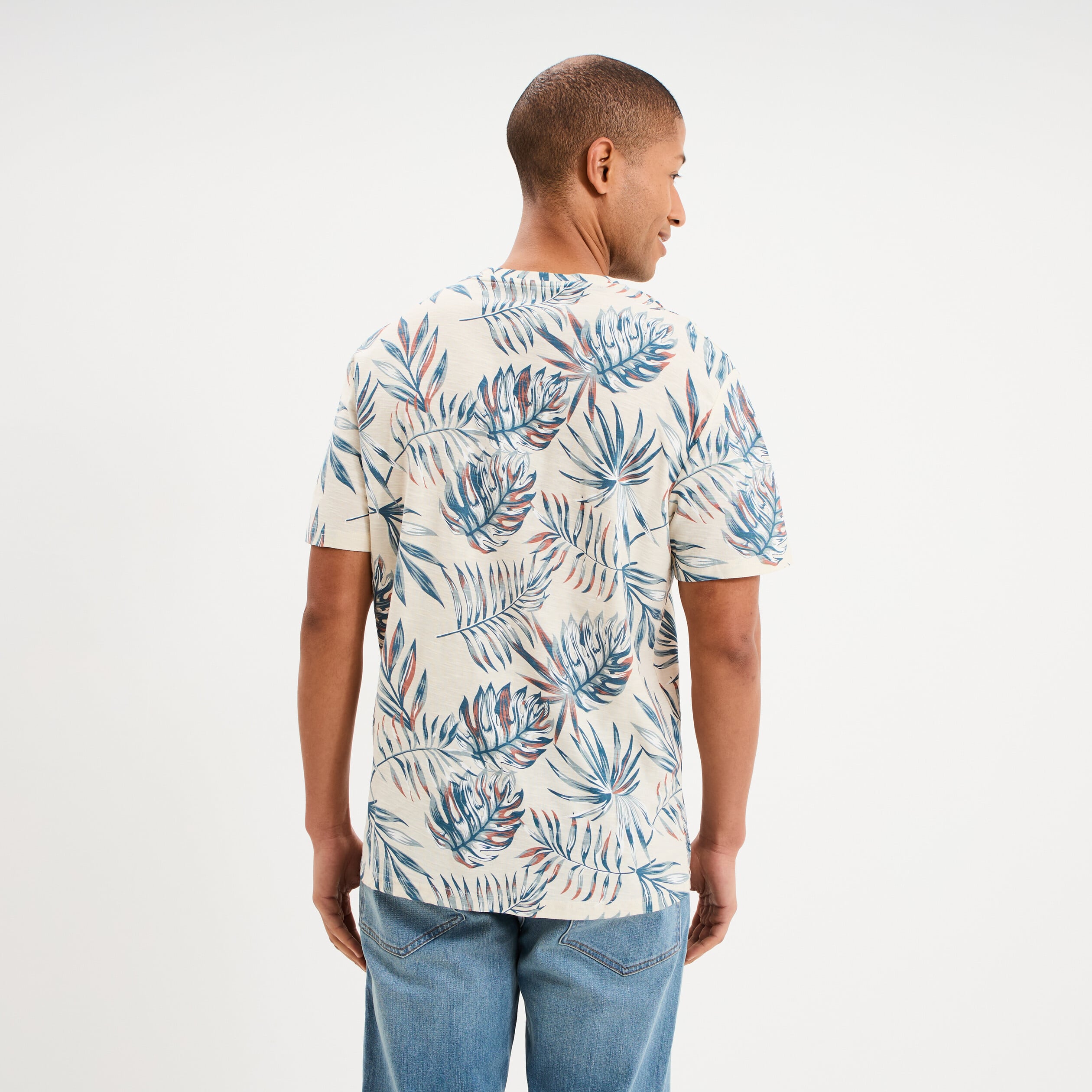 T-shirt manches courtes multicolore homme