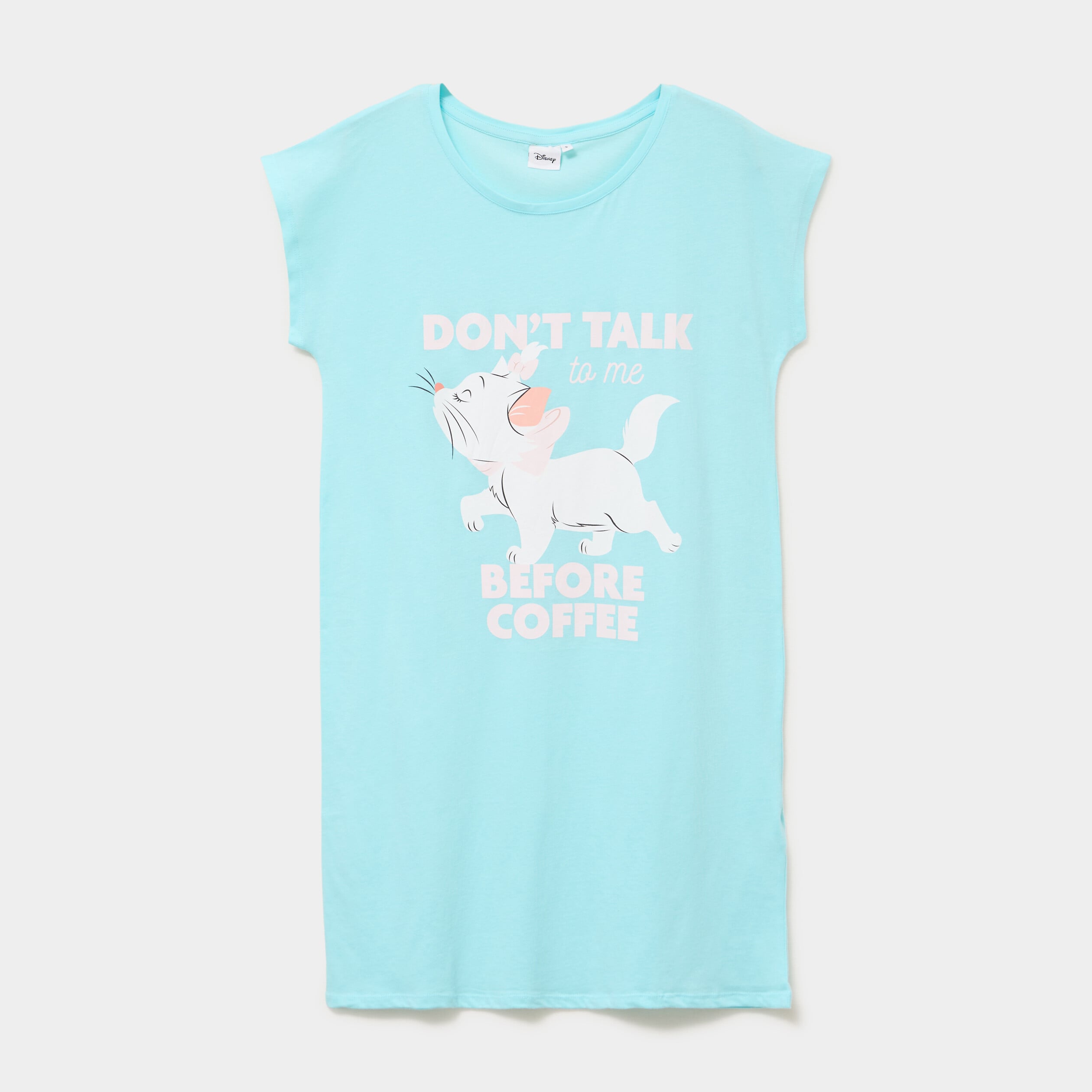 Chemise de nuit Les Aristochats Marie bleu turquoise femme