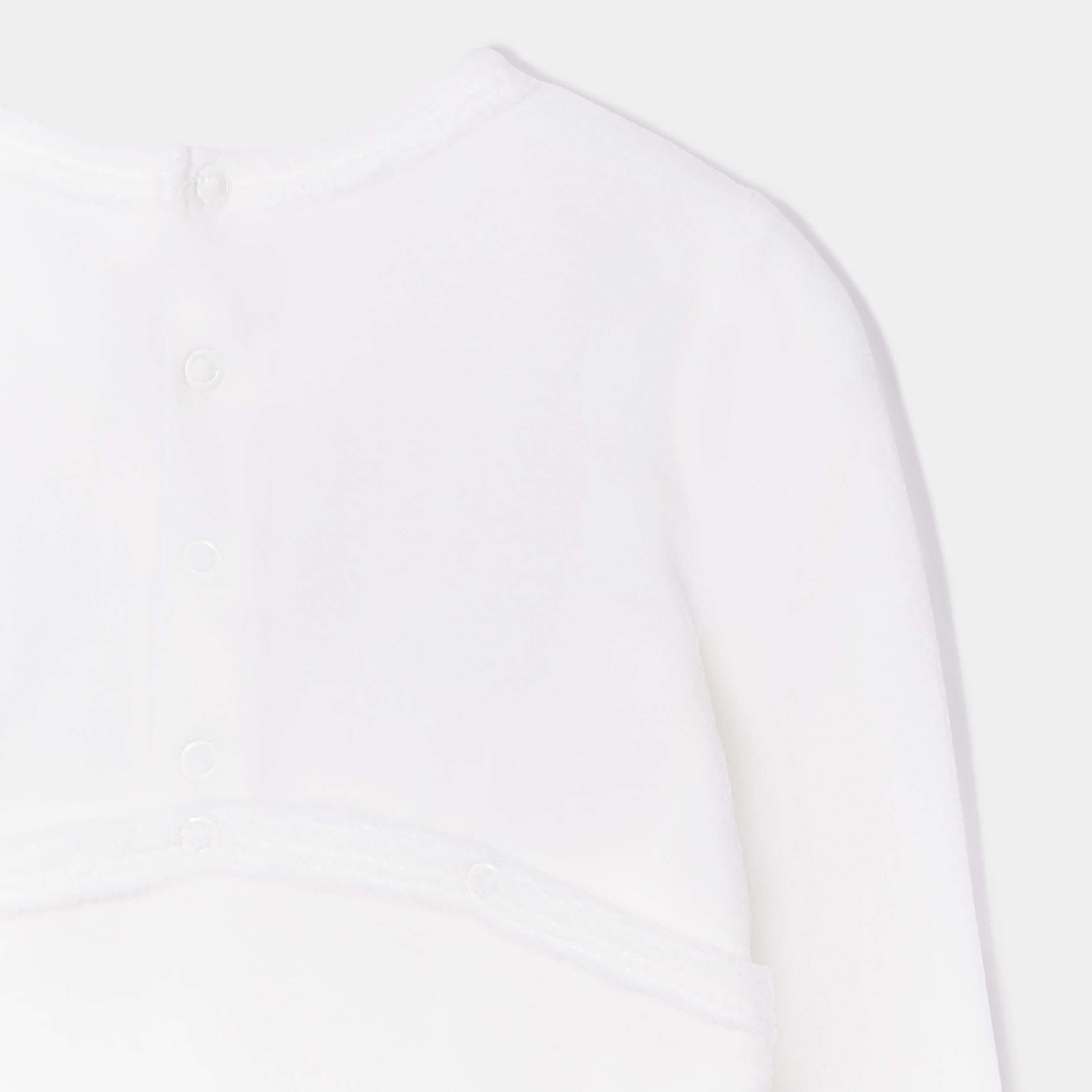 dors bien manches longues velours blanc bebe Dors-bien manches longues velours blanc bébé