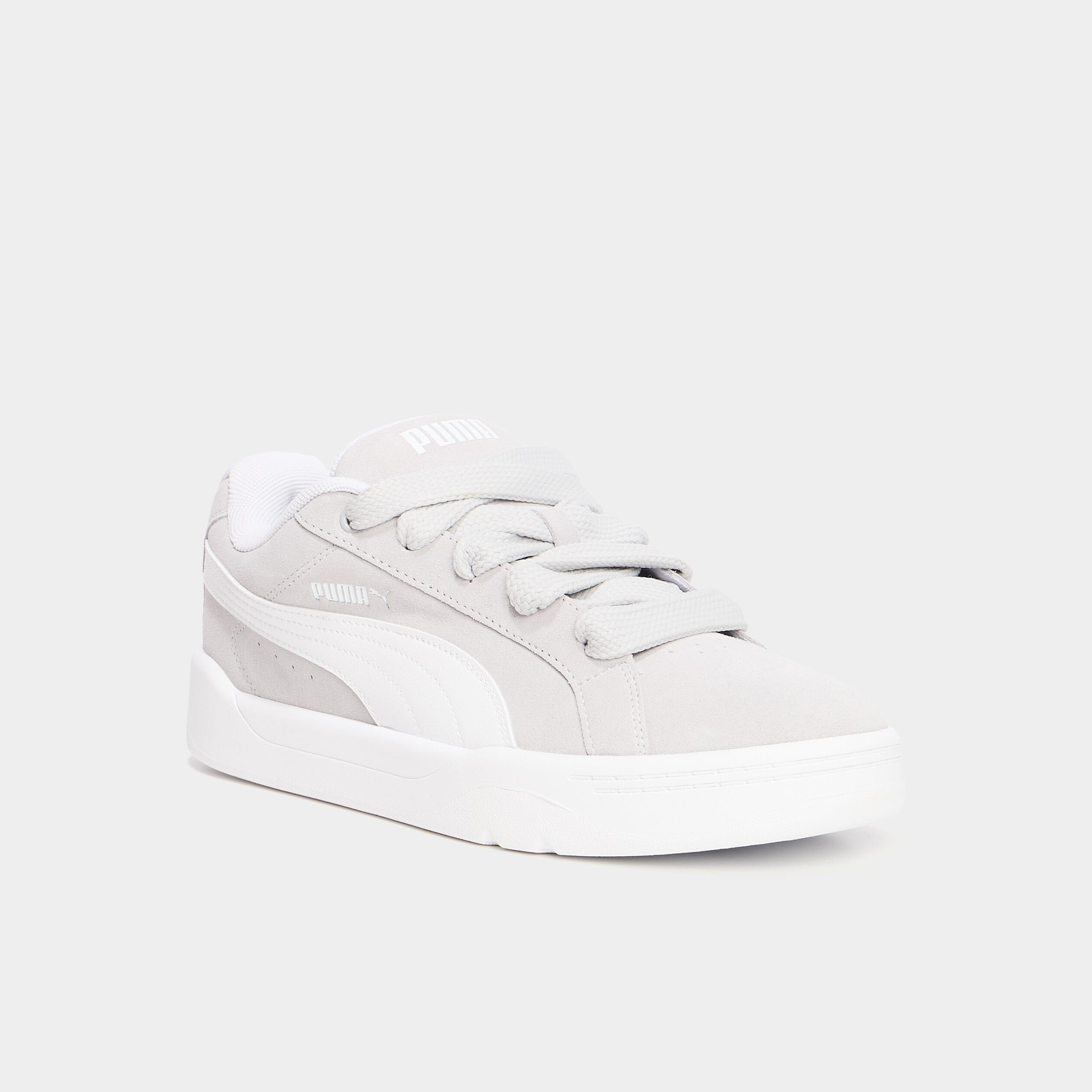 Tennis basses &agrave; lacets Puma gris homme