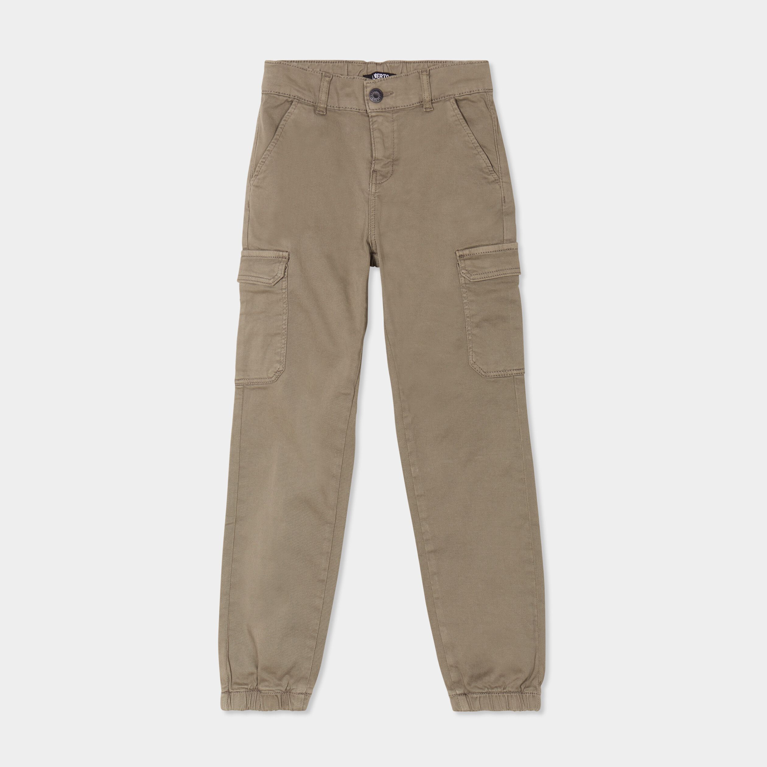 Pantalon battle coton Liberto vert kaki fille