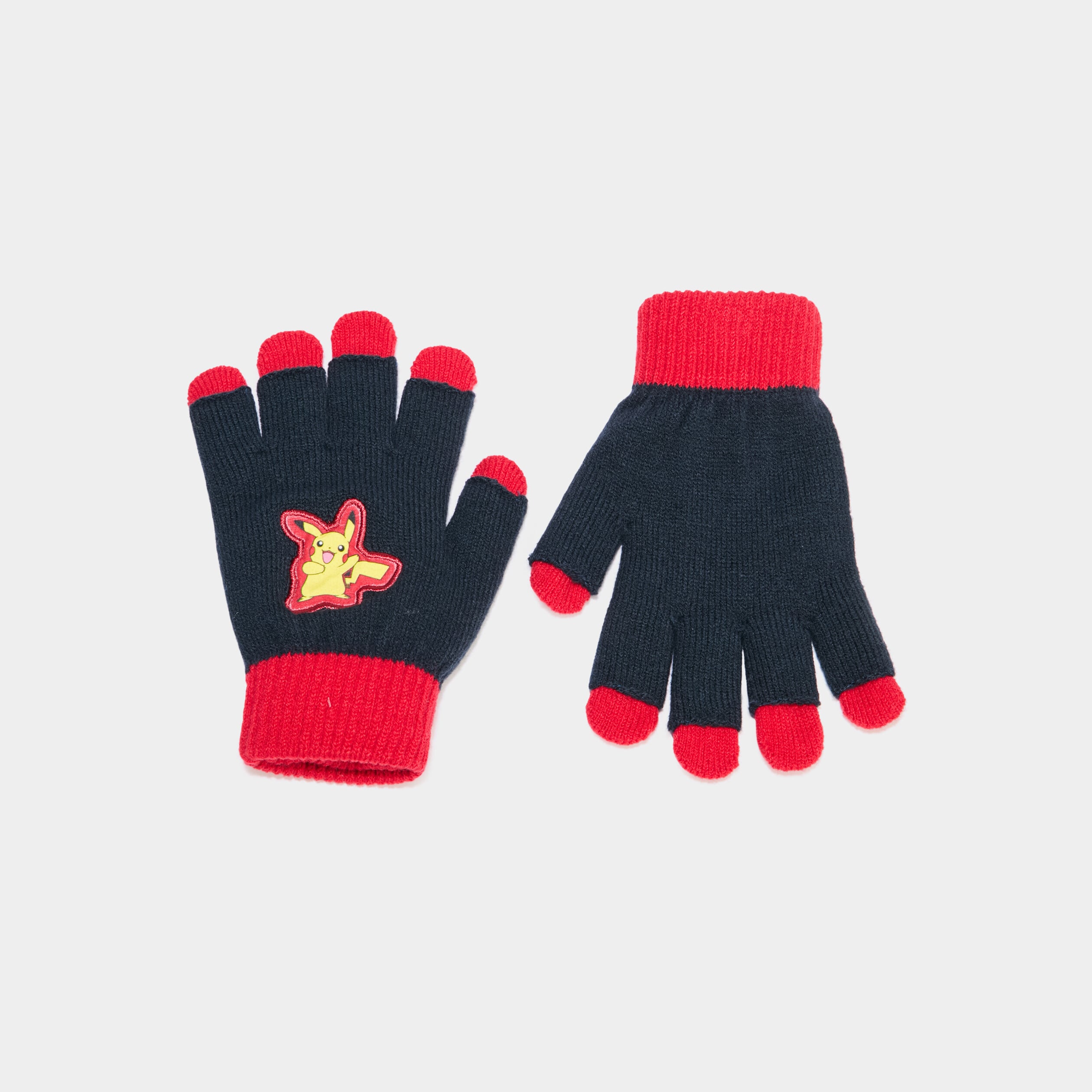 Gants effet 2-en-1 Pok&eacute;mon Pikachu bleu marine gar&ccedil;on