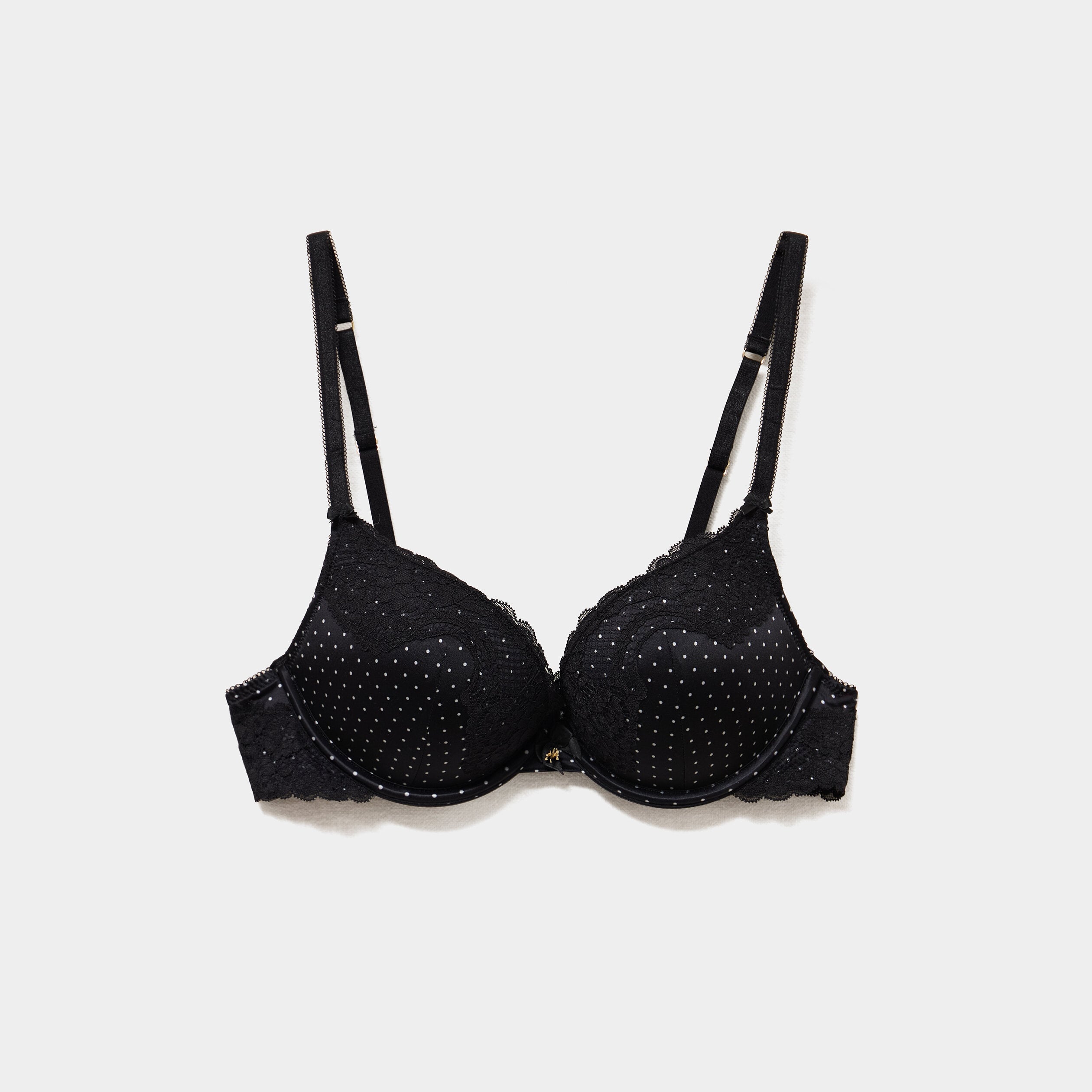 Soutien-gorge maxi push-up dentelle noir femme