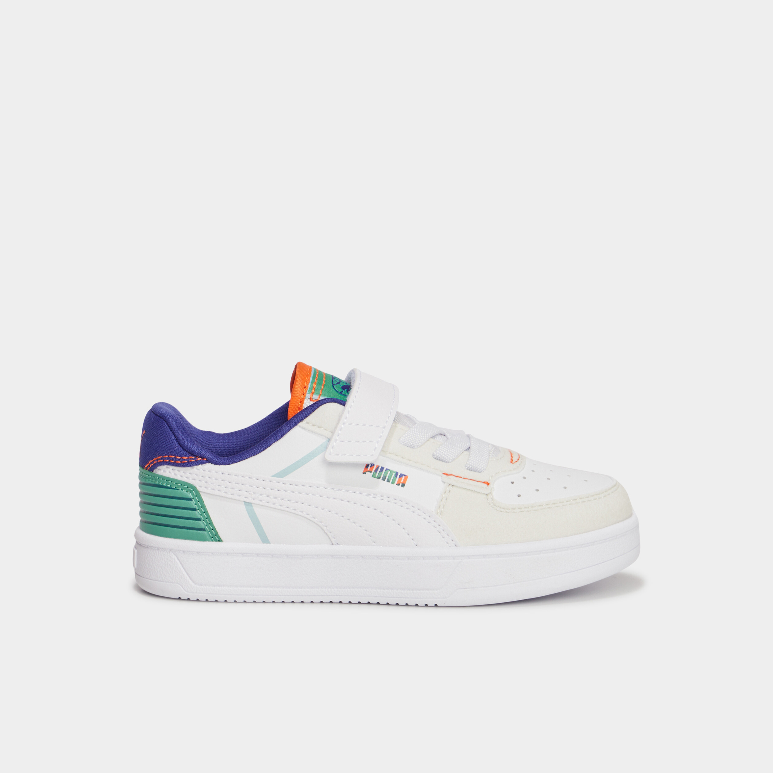Tennis basses a scratchs Puma Caven blanc garcon