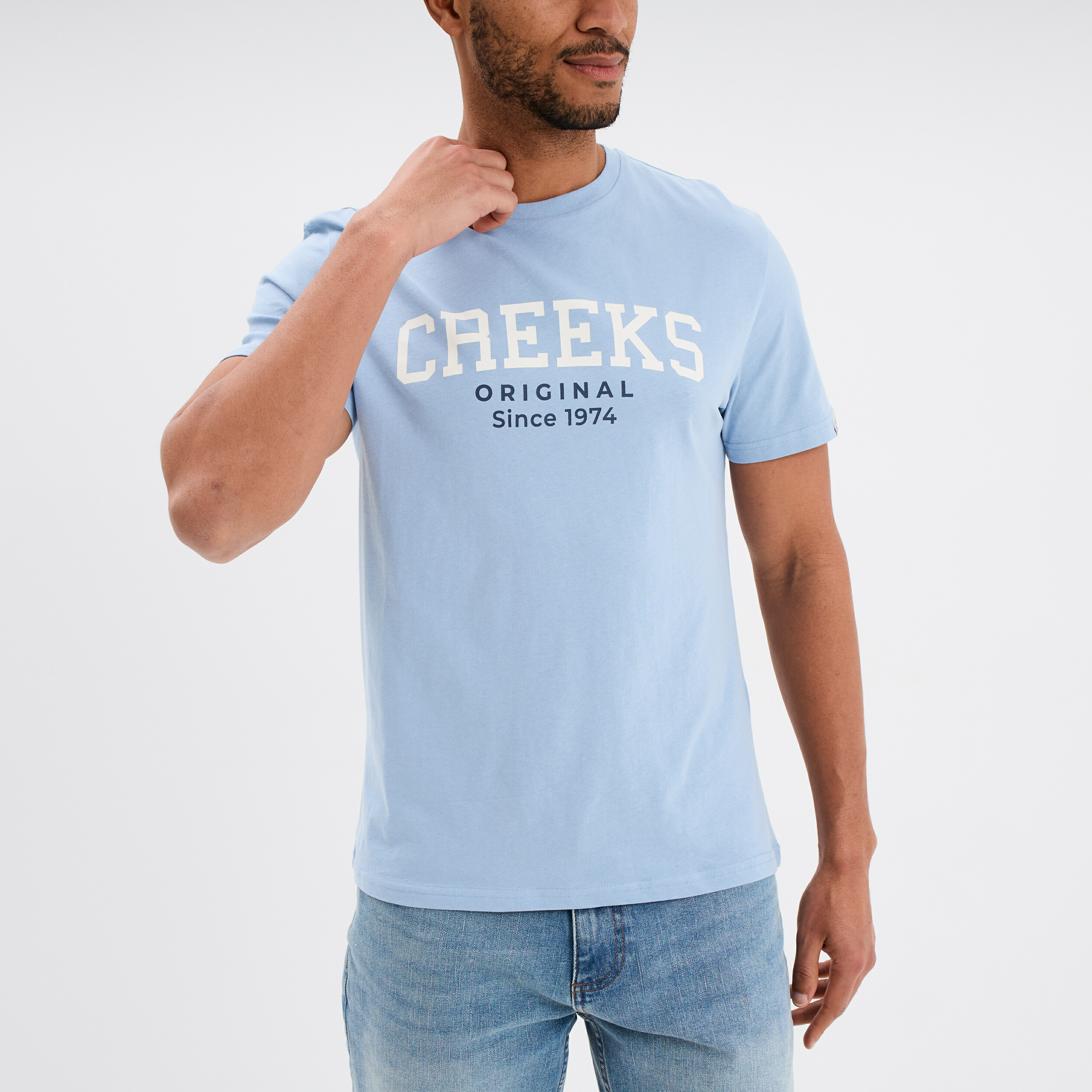 T-shirt Homme Brookhaven Motif Los Angeles Multicolore, Taille S, Occasion Très Bon état, Polyester