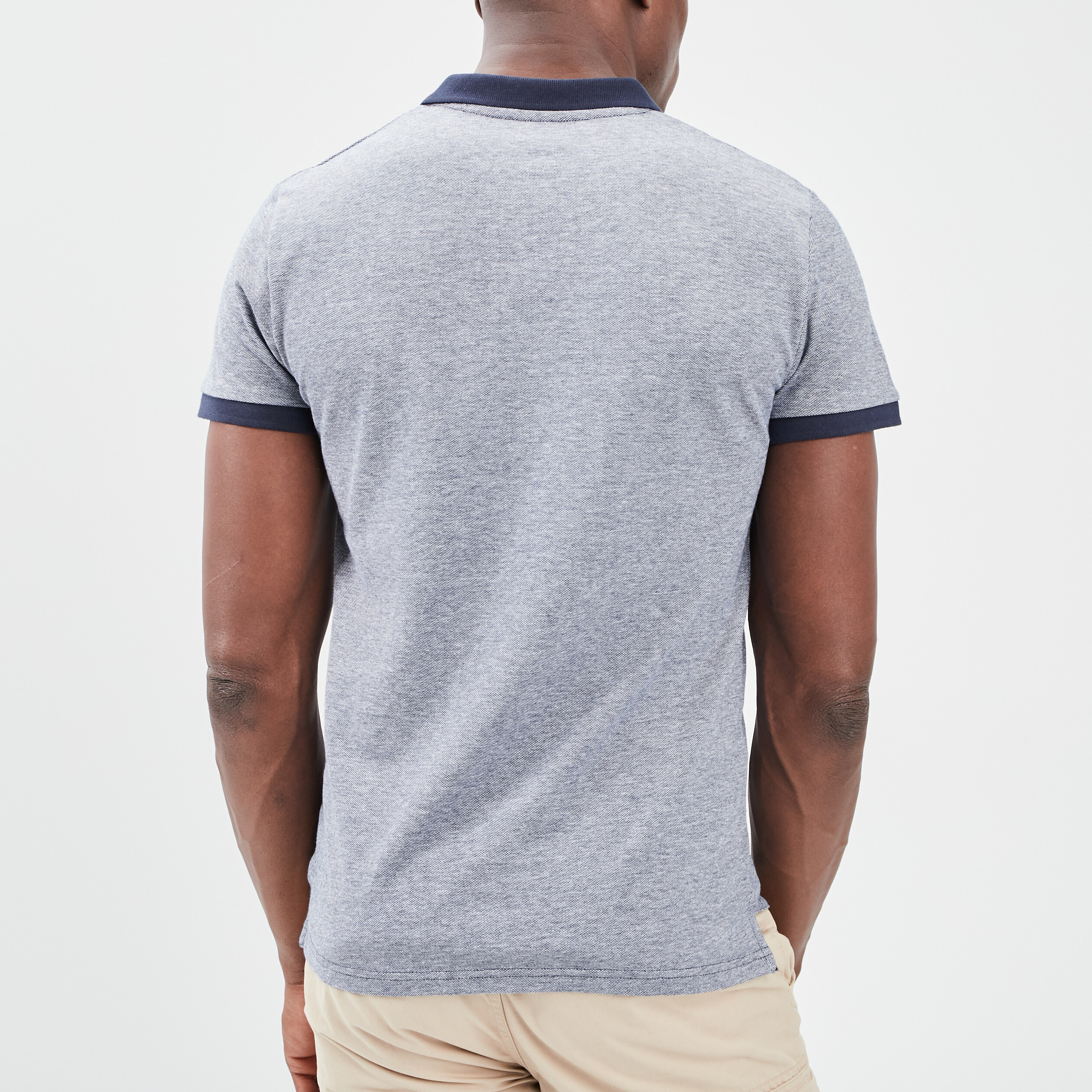 Polo manches courtes Creeks bleu homme