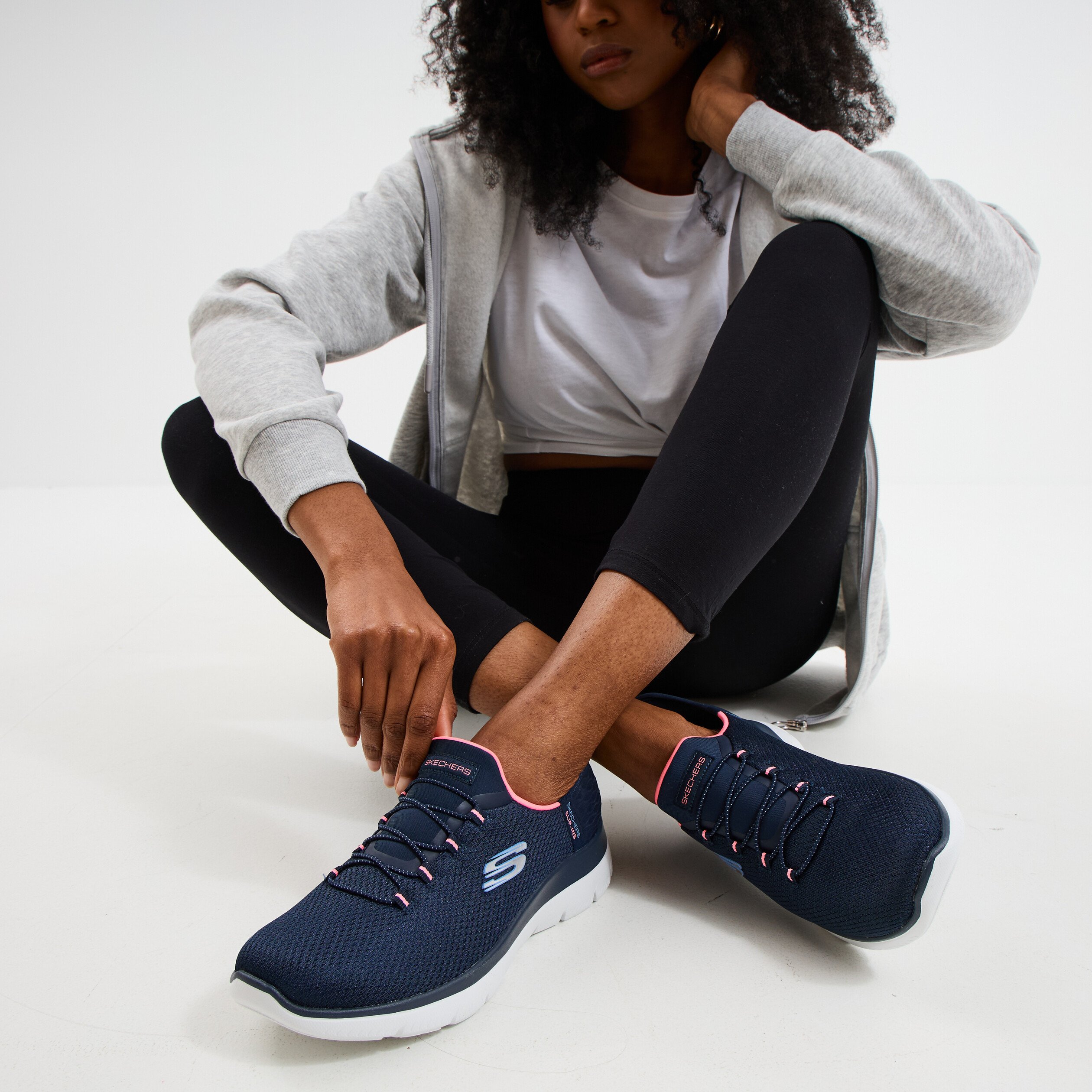 Baskets Skechers Skechers Go Run Femme Bleu Flex Appeal Basket