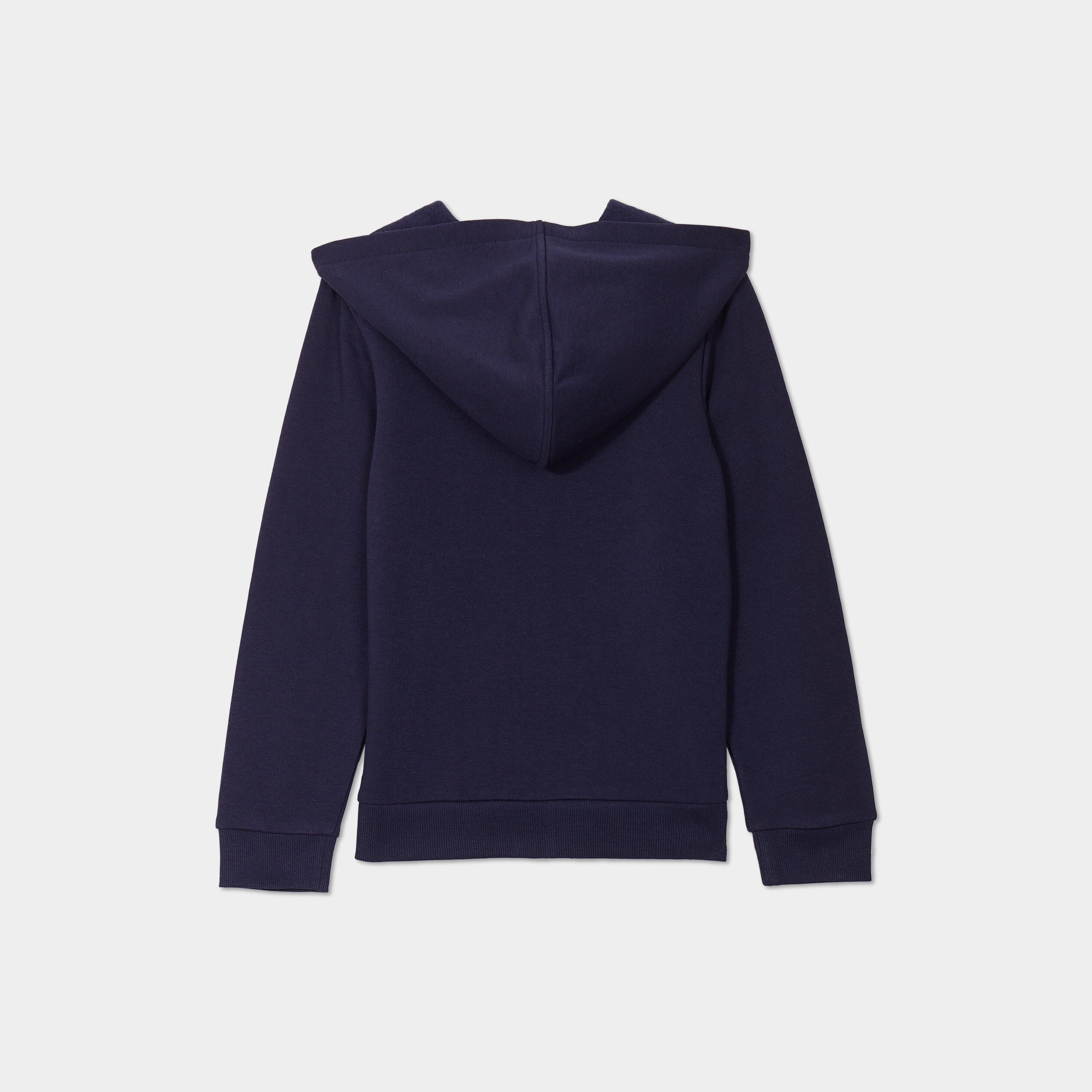 Sweat &agrave; capuche zipp&eacute; bleu marine fille
