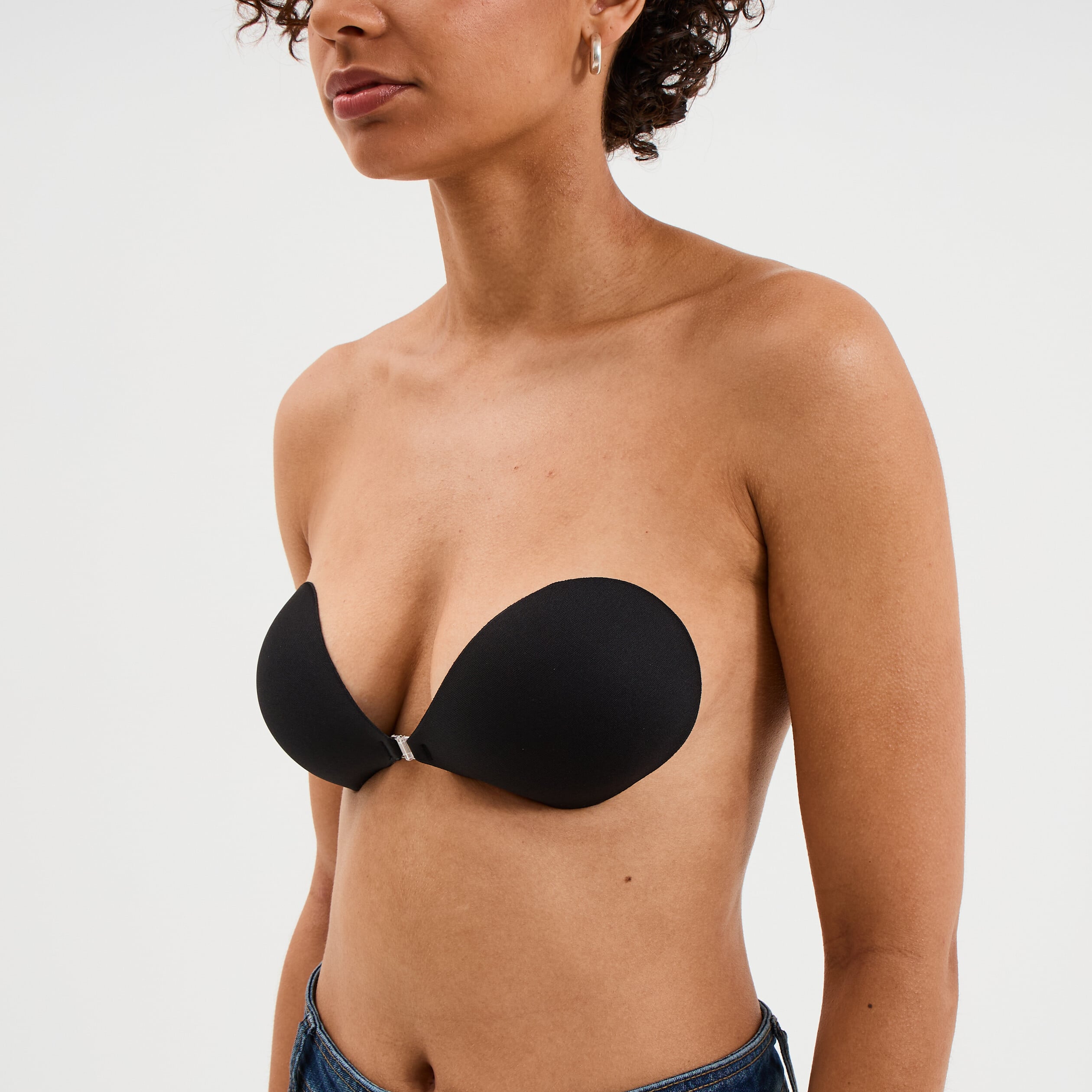 Soutien-gorge adh&eacute;sif r&eacute;utilisable noir femme