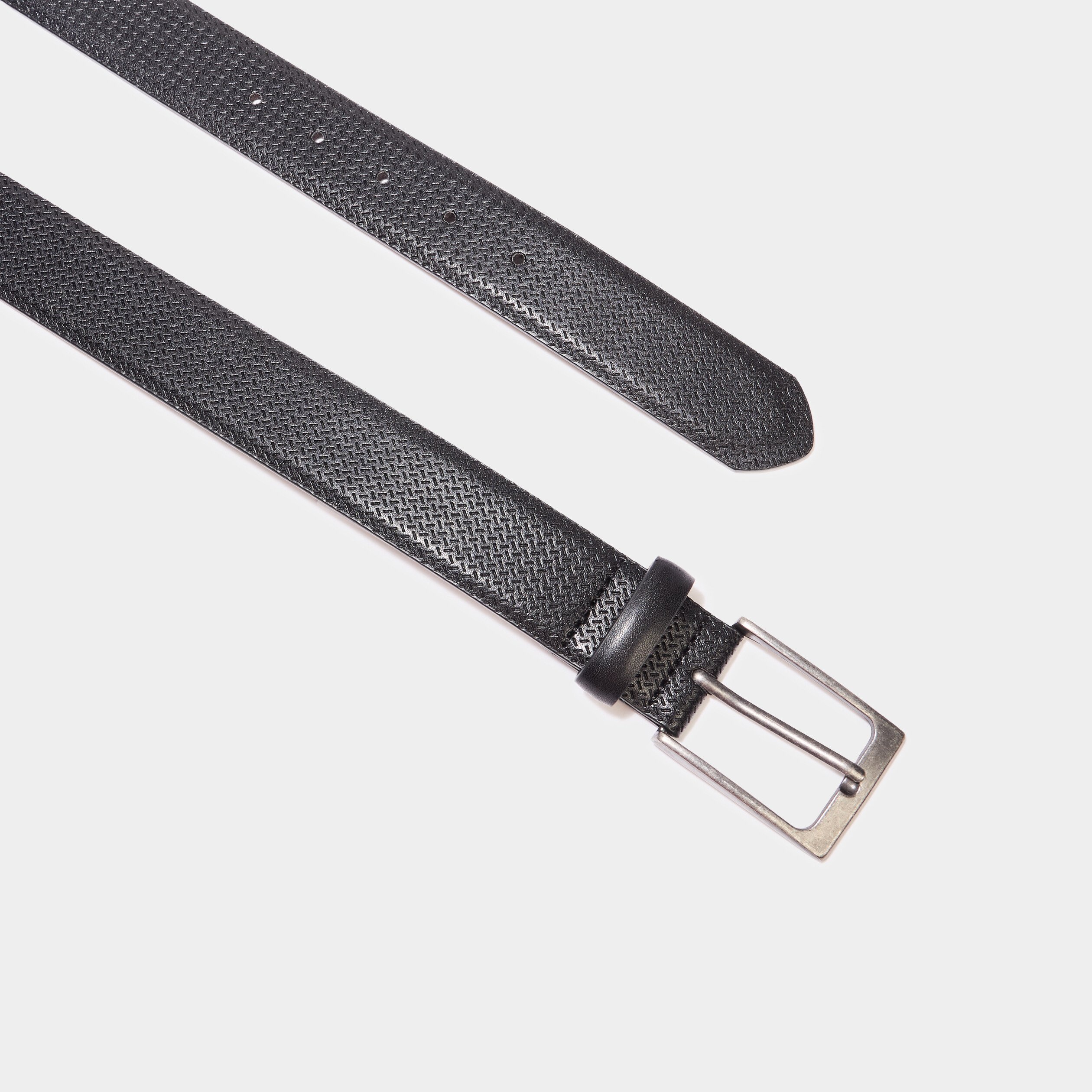 ceinture embossee noir homme Ceinture embossée noir homme