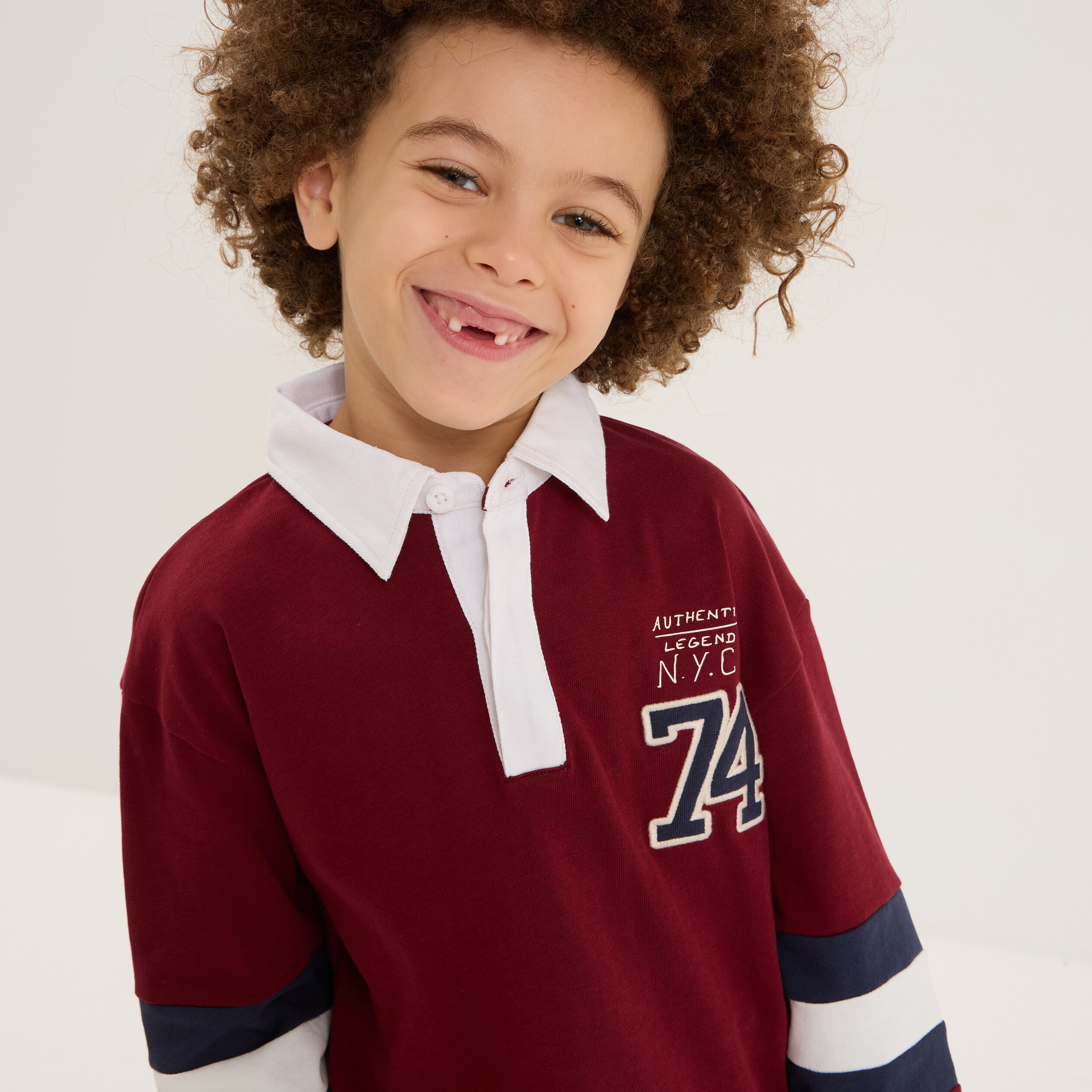 polo manches longues coton creeks bordeaux garcon Polo manches longues coton Creeks bordeaux garçon