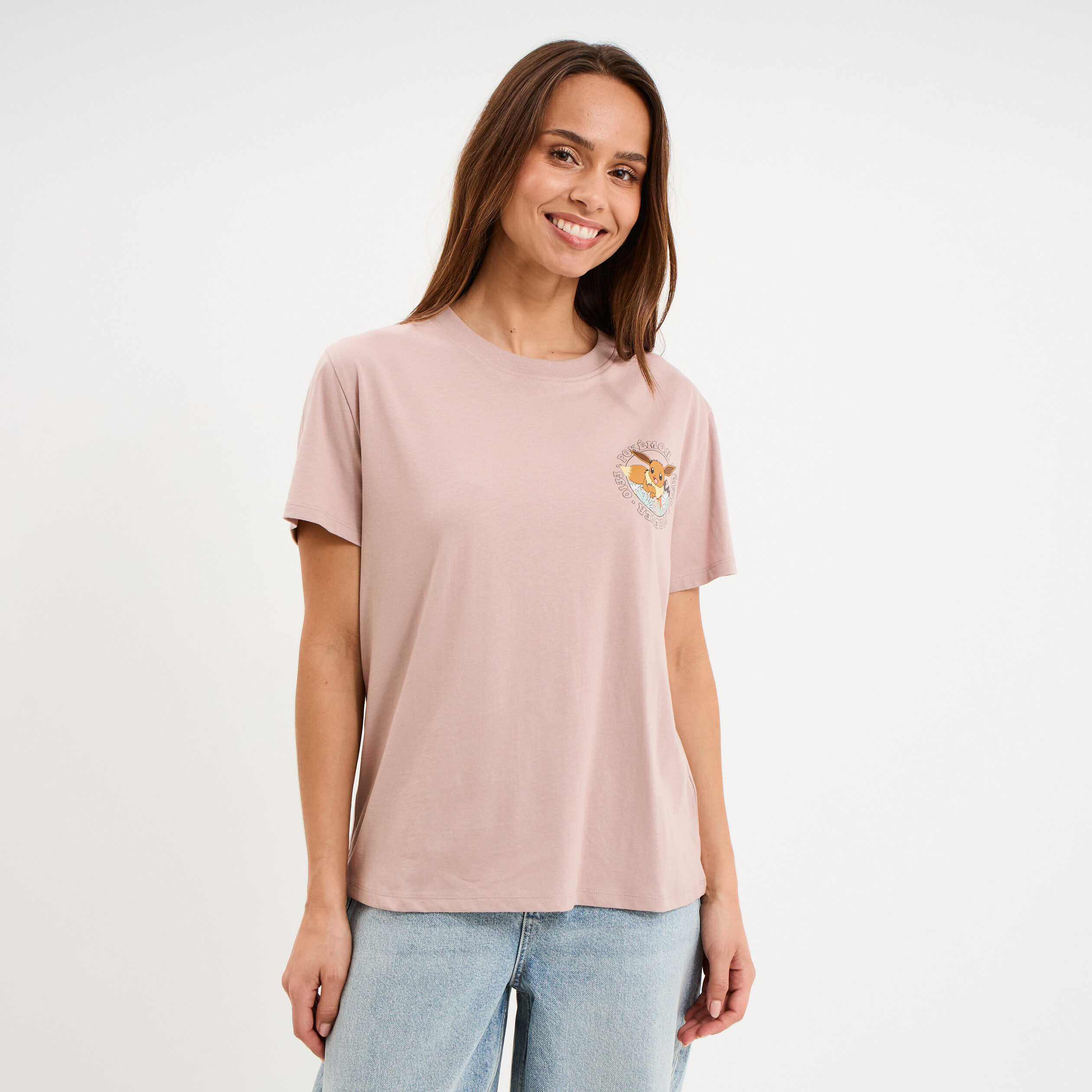 T-shirt coton manches courtes Pok&eacute;mon sable femme