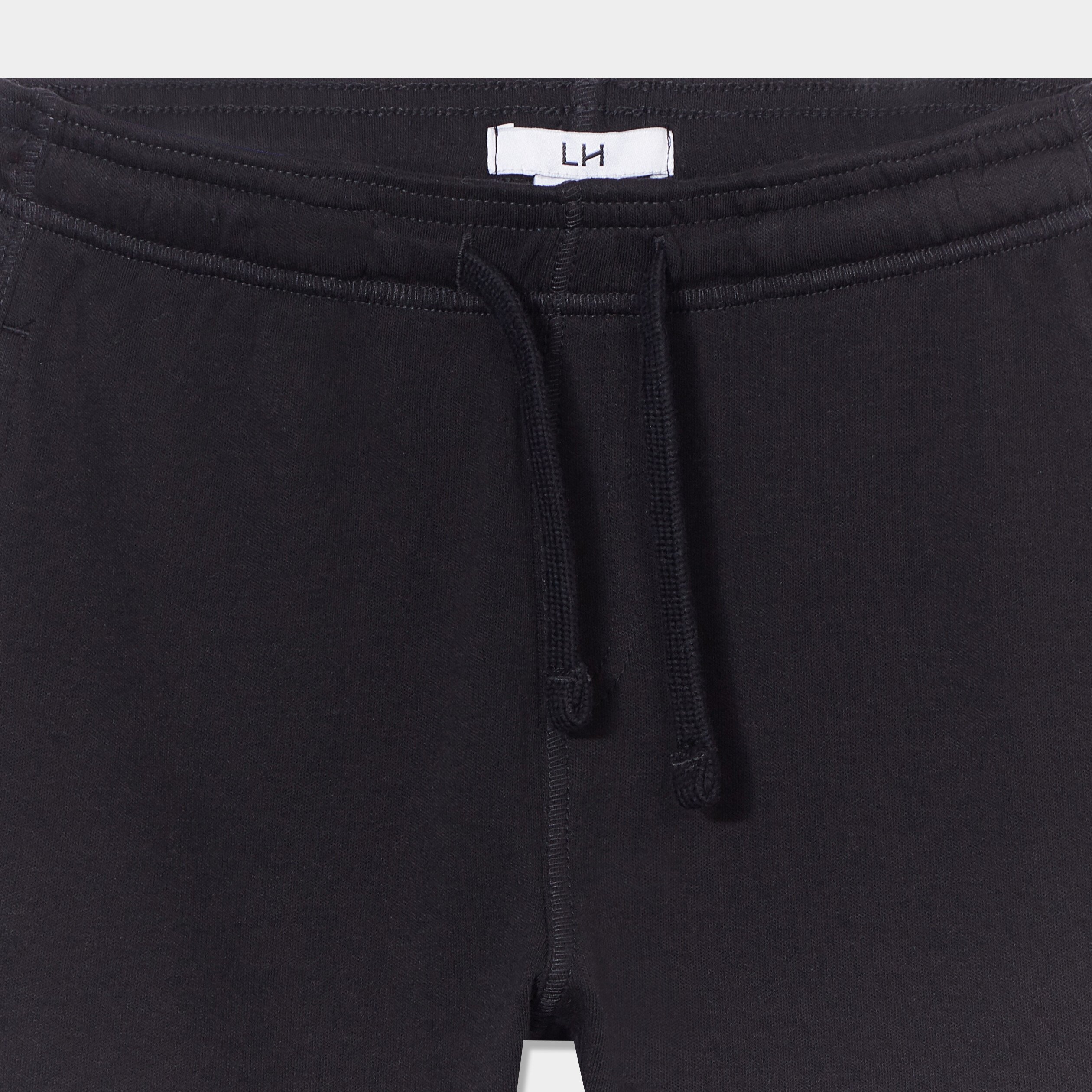 short jogging droit taille elastiquee noir garcon Short jogging droit taille élastiquée noir garçon