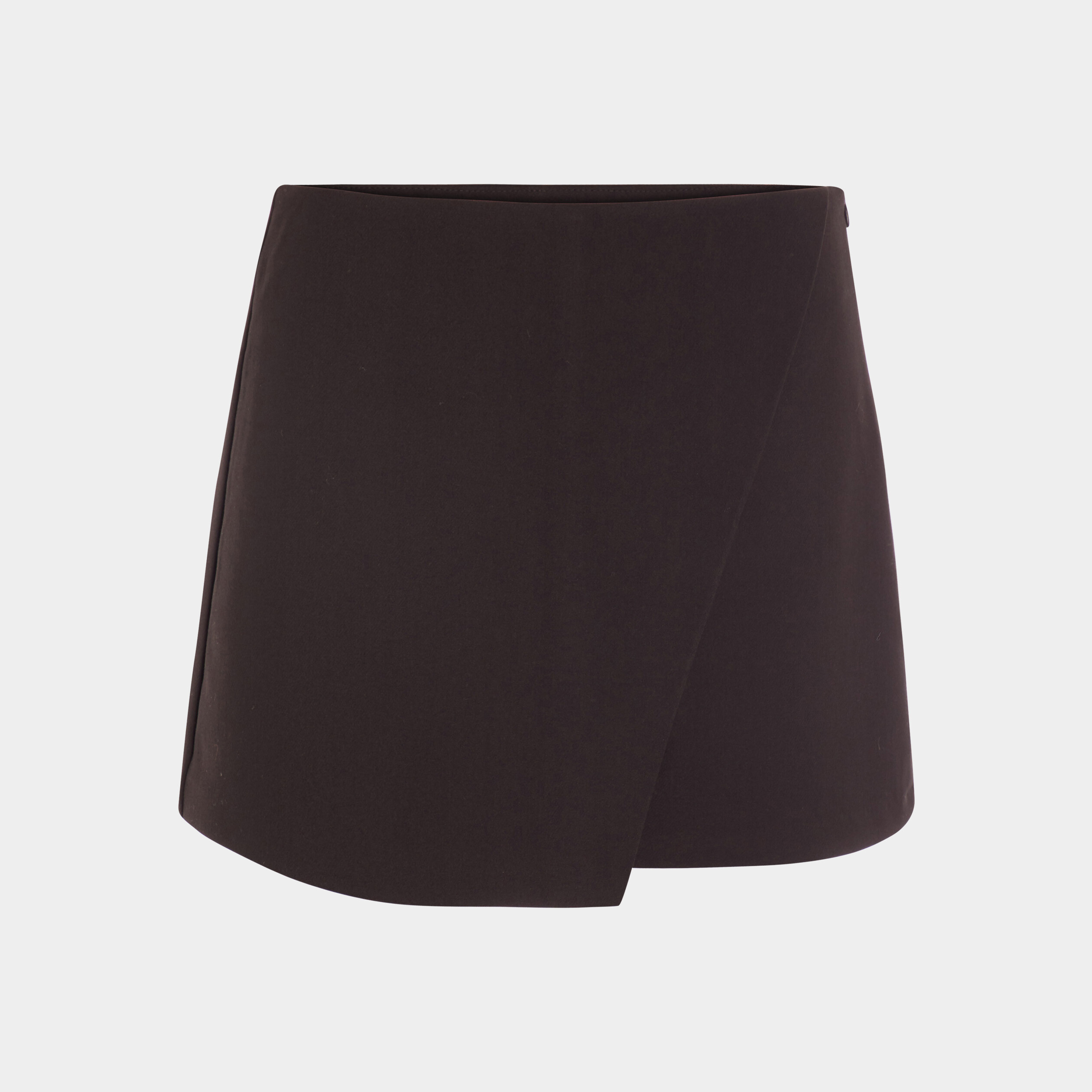 Jupe-short portefeuille noir femme
