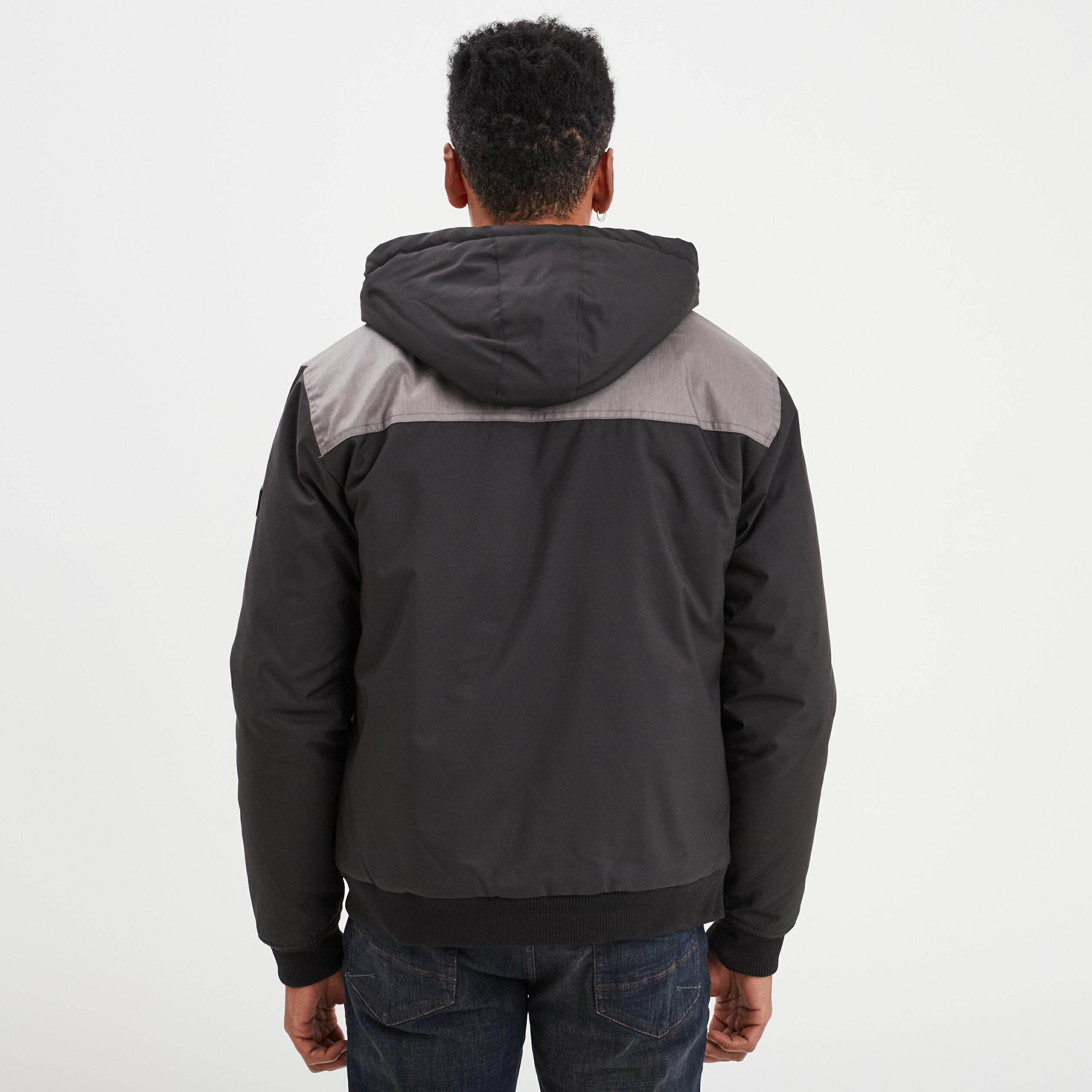 blouson deperlant zippe capuche liberto noir homme Blouson déperlant zippé capuche Liberto noir homme