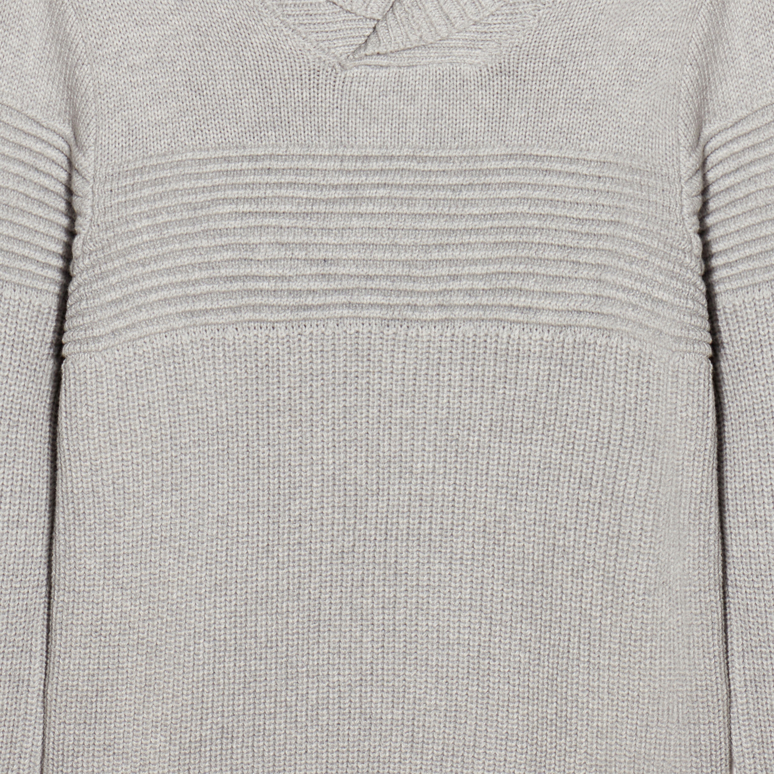 Pull avec col roulé gris garçon