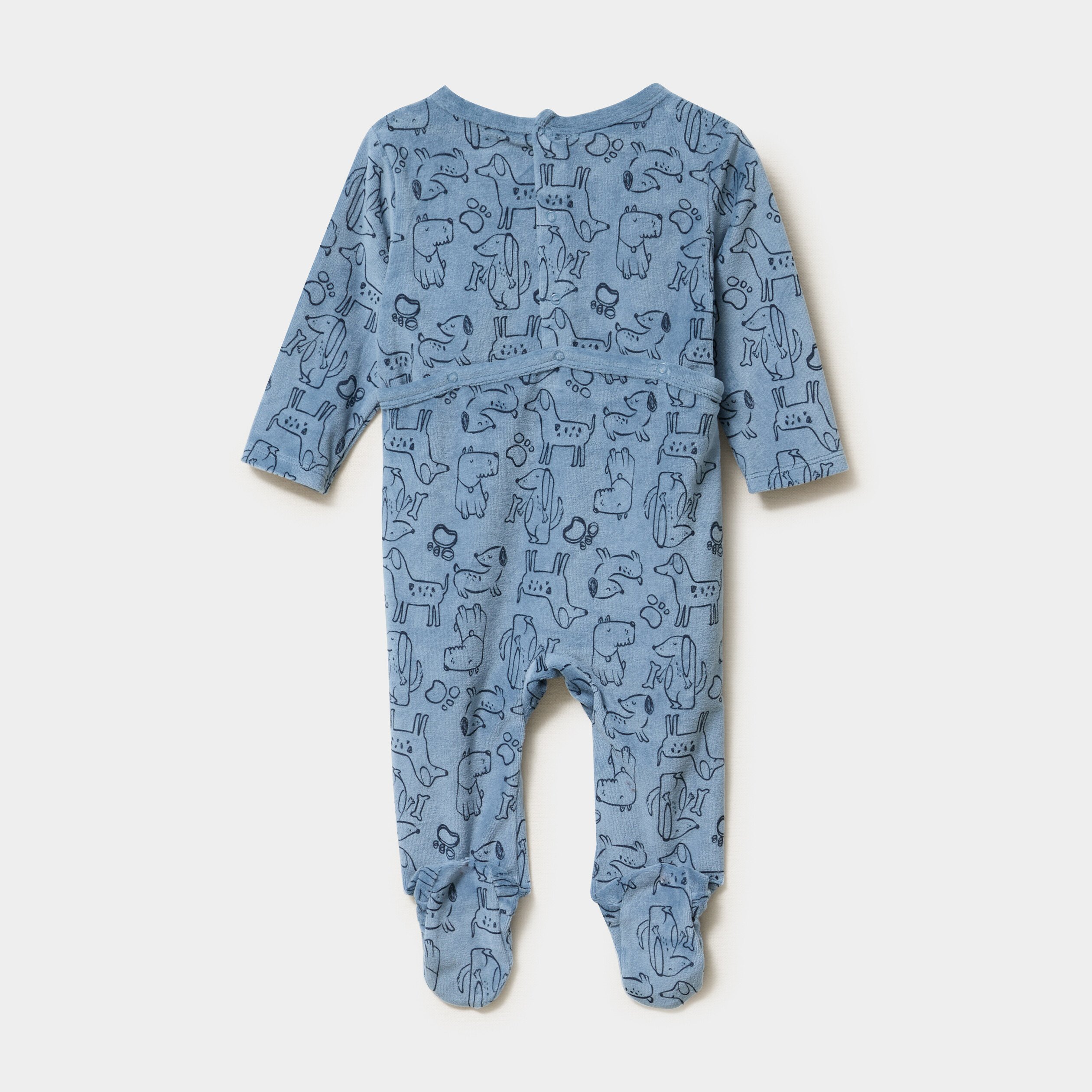 dors bien effet velours manches longues bleu petrole bebe Dors-bien effet velours manches longues bleu pétrole bébé
