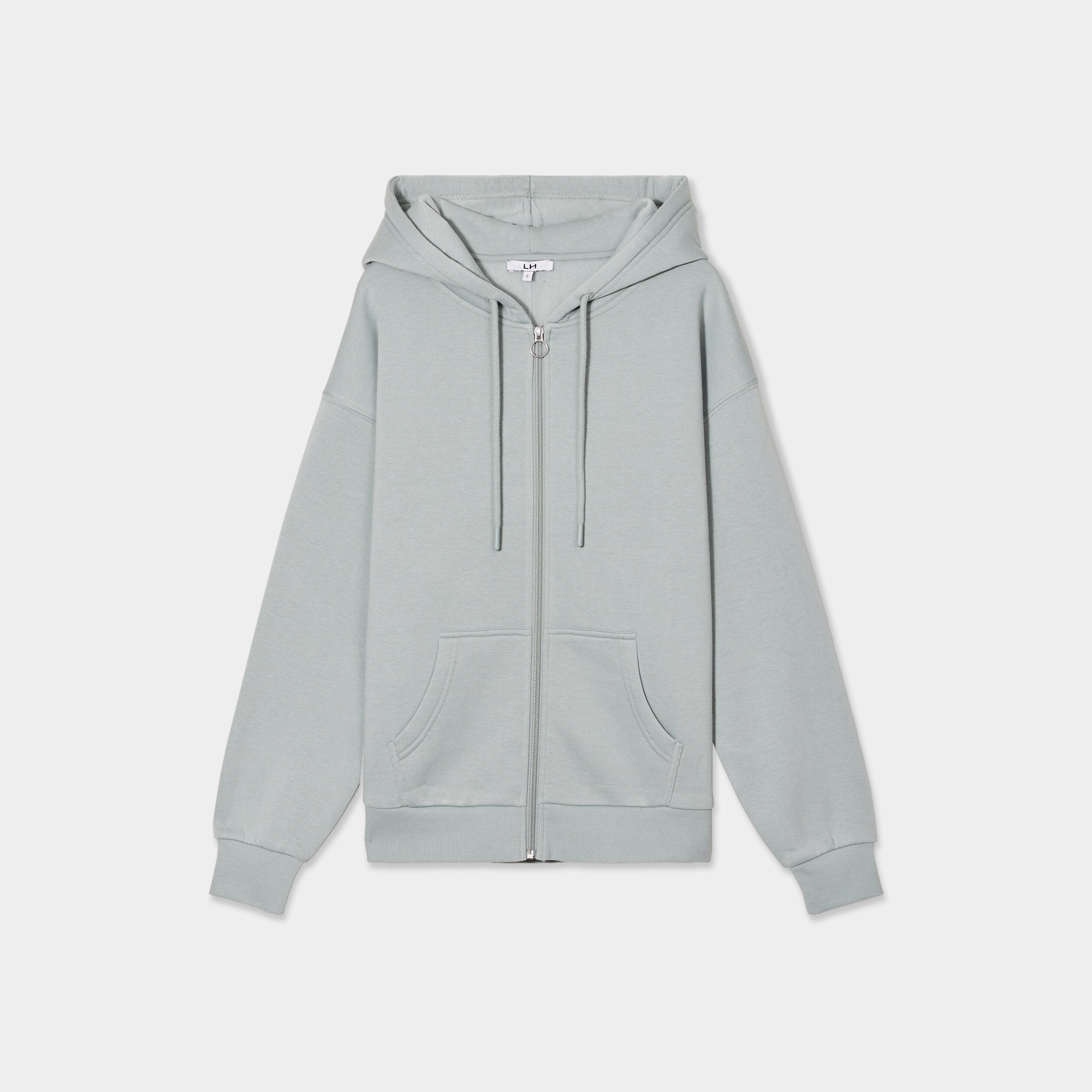 sweat zippe a capuche vert pastel femme Sweat zippé à capuche vert pastel femme
