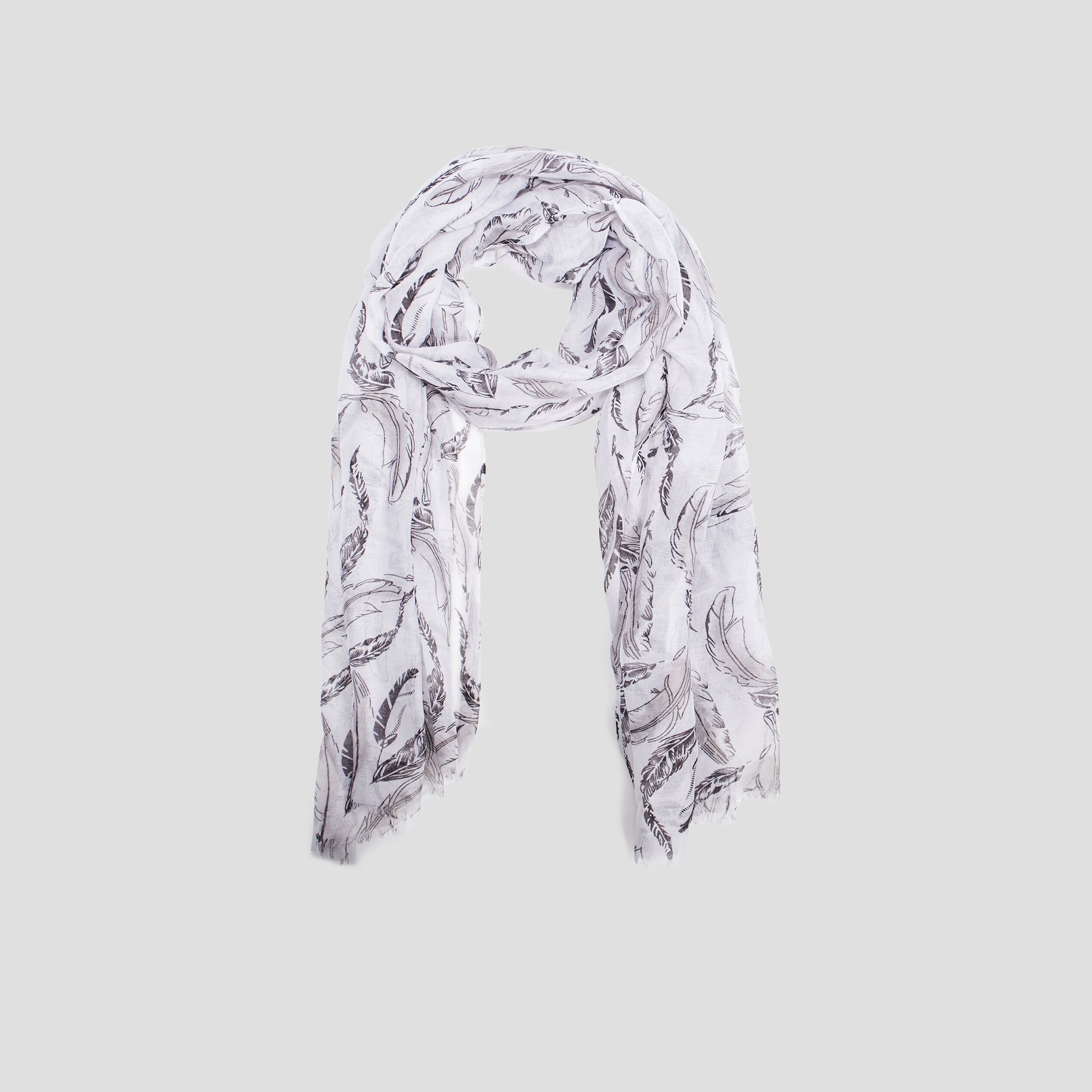 foulard gris femme Foulard gris femme