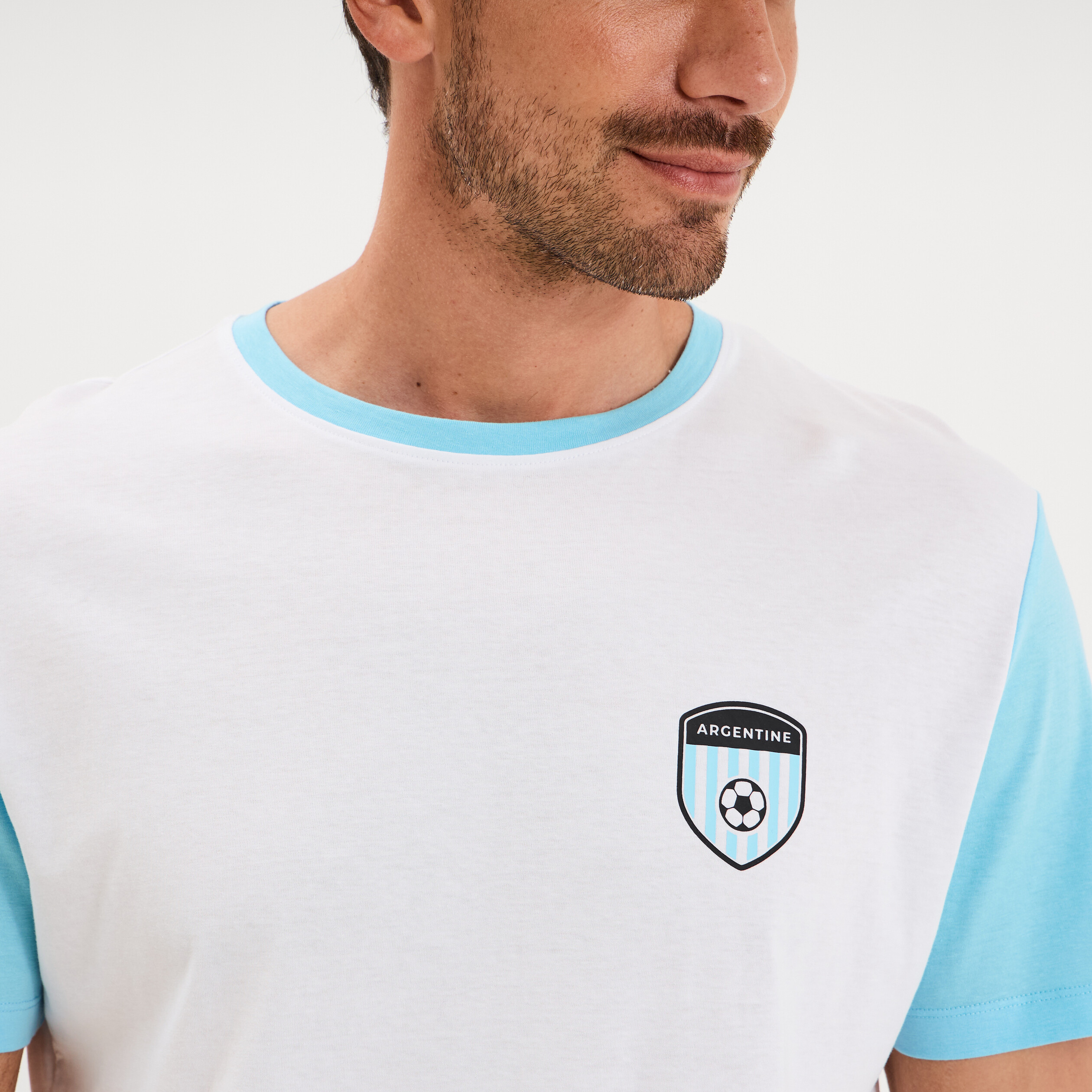 T-shirt maillot de football Argentine blanc mixte